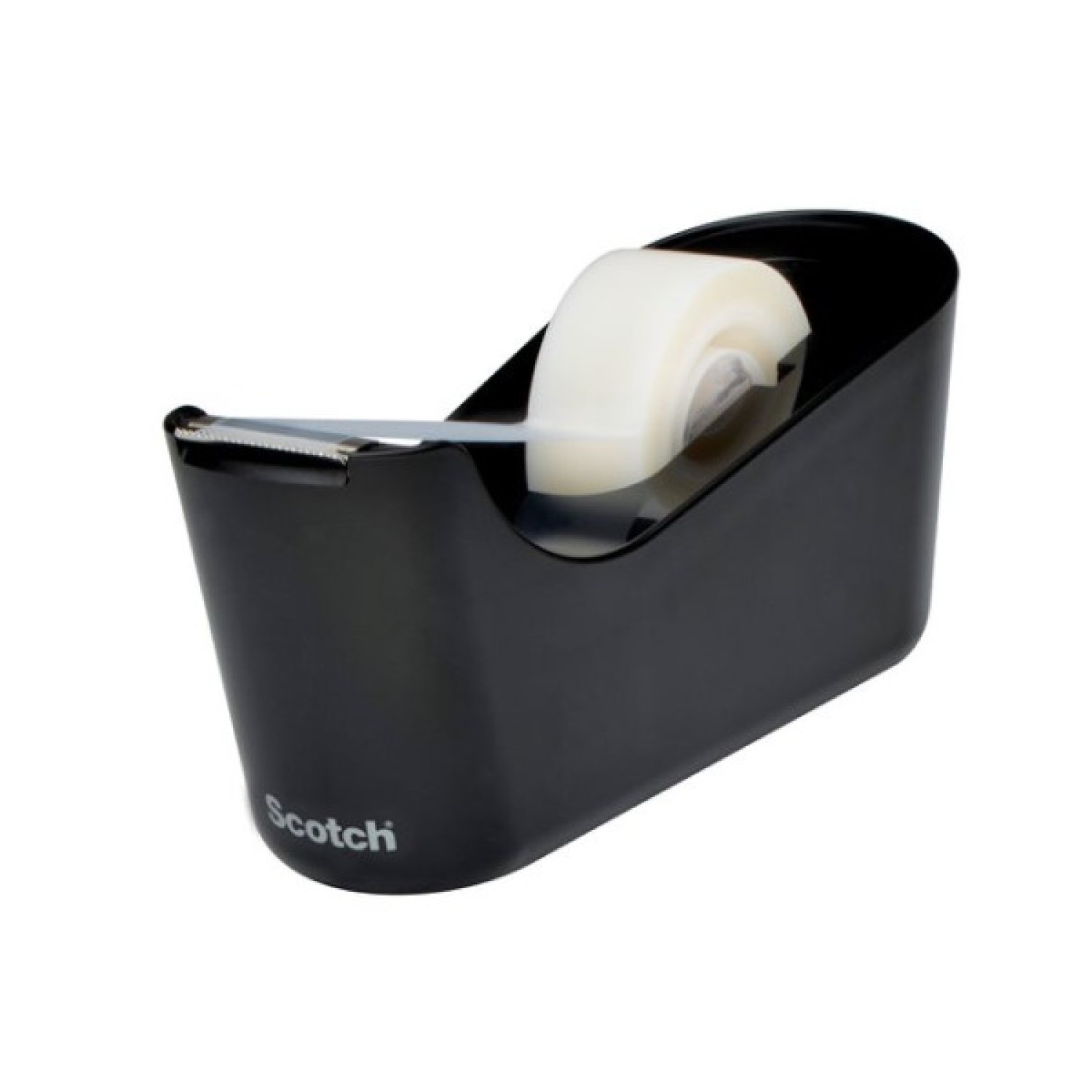 Scotch Magic · Dispensador Portarrollos C18 · Cinta Invisible 19mm x 33m · Sobremesa Negra