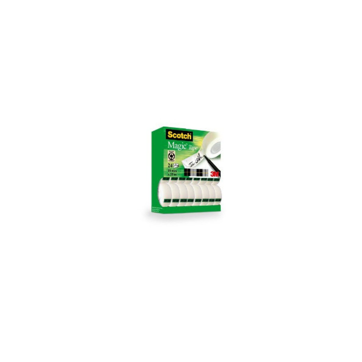 Scotch Magic · Pack 14 Rollos Cinta Adhesiva Invisible · 19mm × 33m