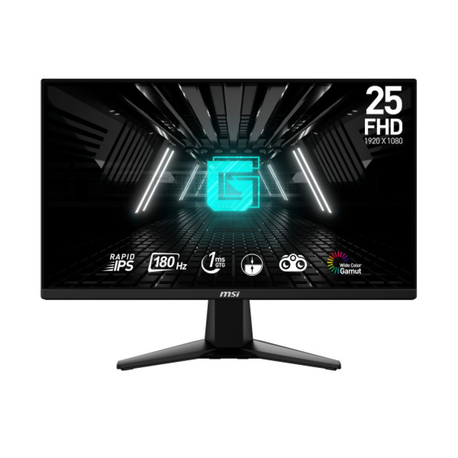 MSI G255F · Monitor Gaming 24,5" · Full HD 1920x1080 · Panel LCD · Negro