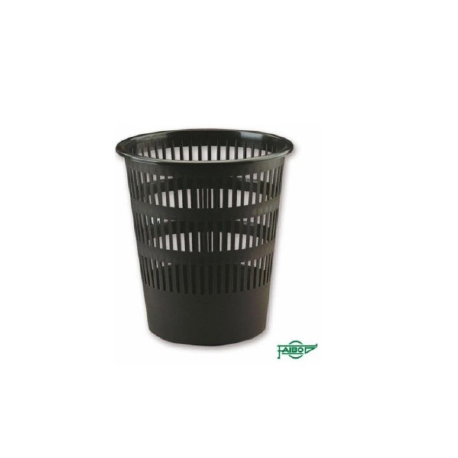 Faibo · Papelera Rejilla · 12L · Plástico Reciclado · Negro