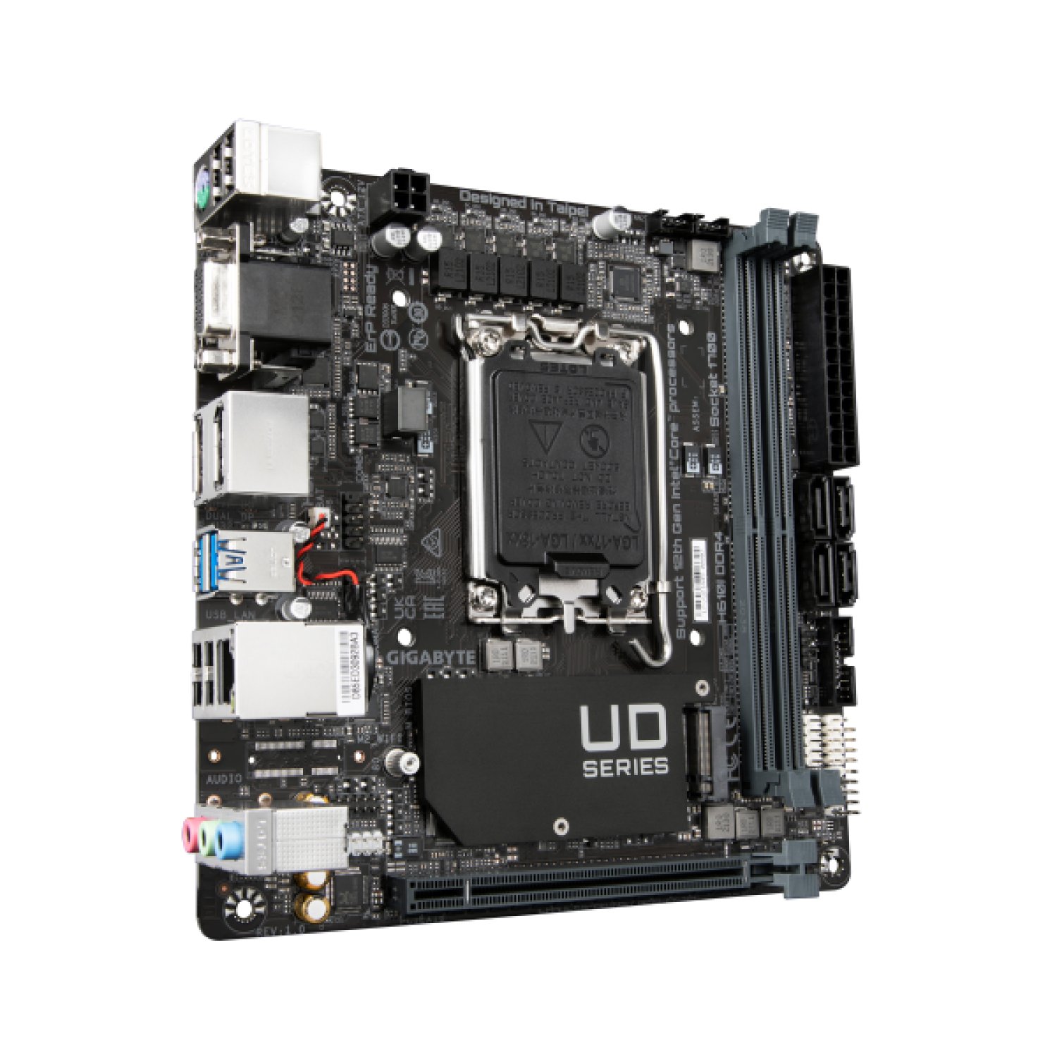 Gigabyte H610I · Placa Base Mini-ITX · Intel LGA 1700 · DDR4 · H610 Express