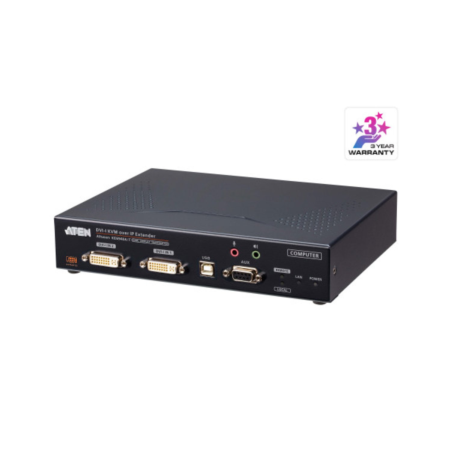 ATEN · Transmisor KVM DVI-I · Doble Pantalla · IP · Acceso Internet