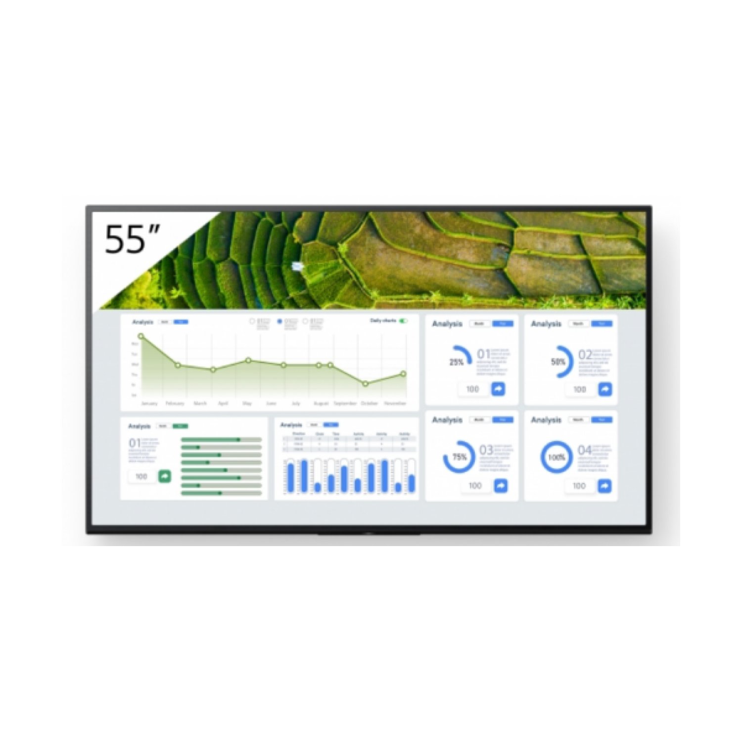 Sony FW-55BZ30L · Pantalla 55" · 4K Ultra HD · 440 cd/m² · WiFi · Android 24/7
