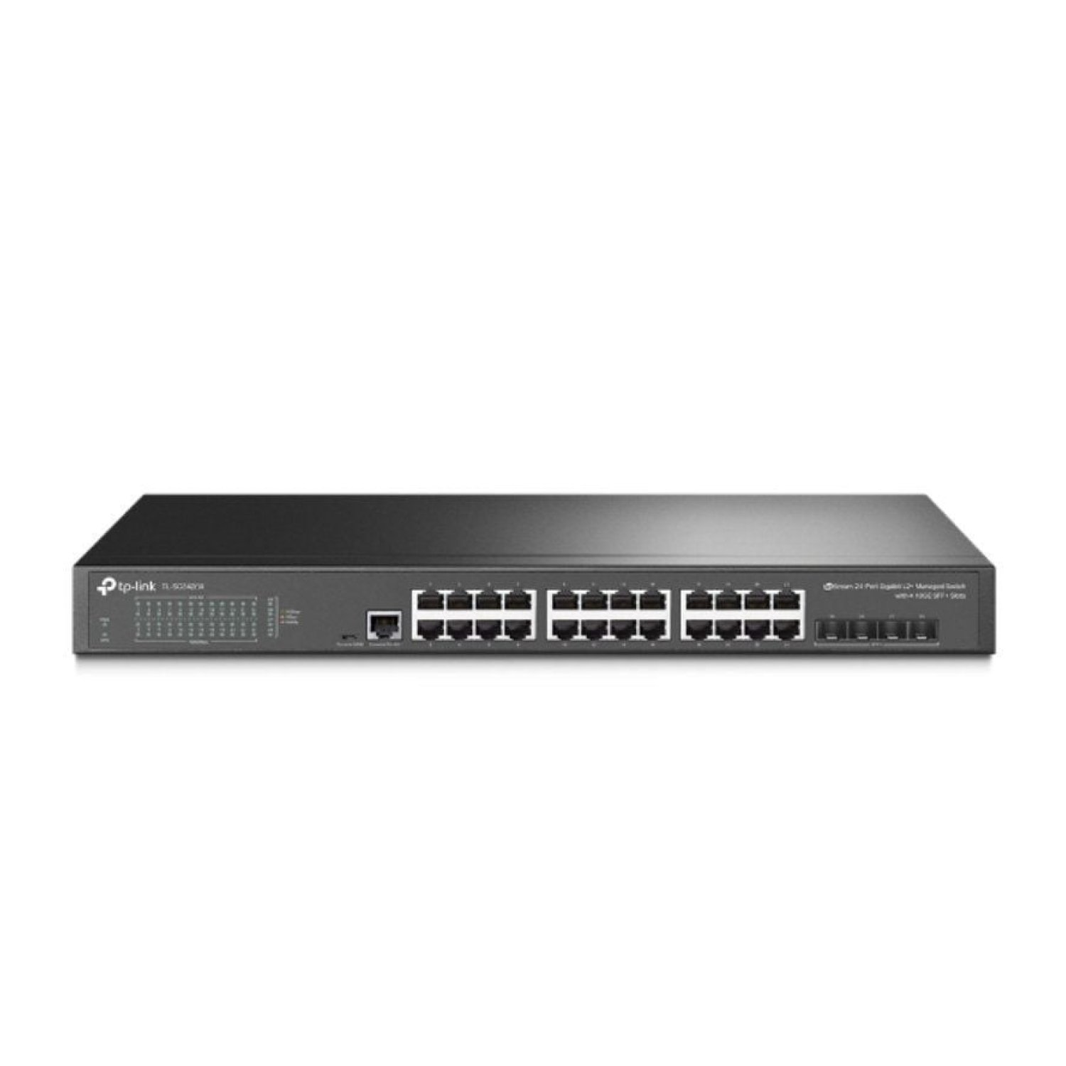 TP-Link JetStream · Switch Administrado L2 · 24 Puertos Gigabit + 4 SFP 10GE · Omada