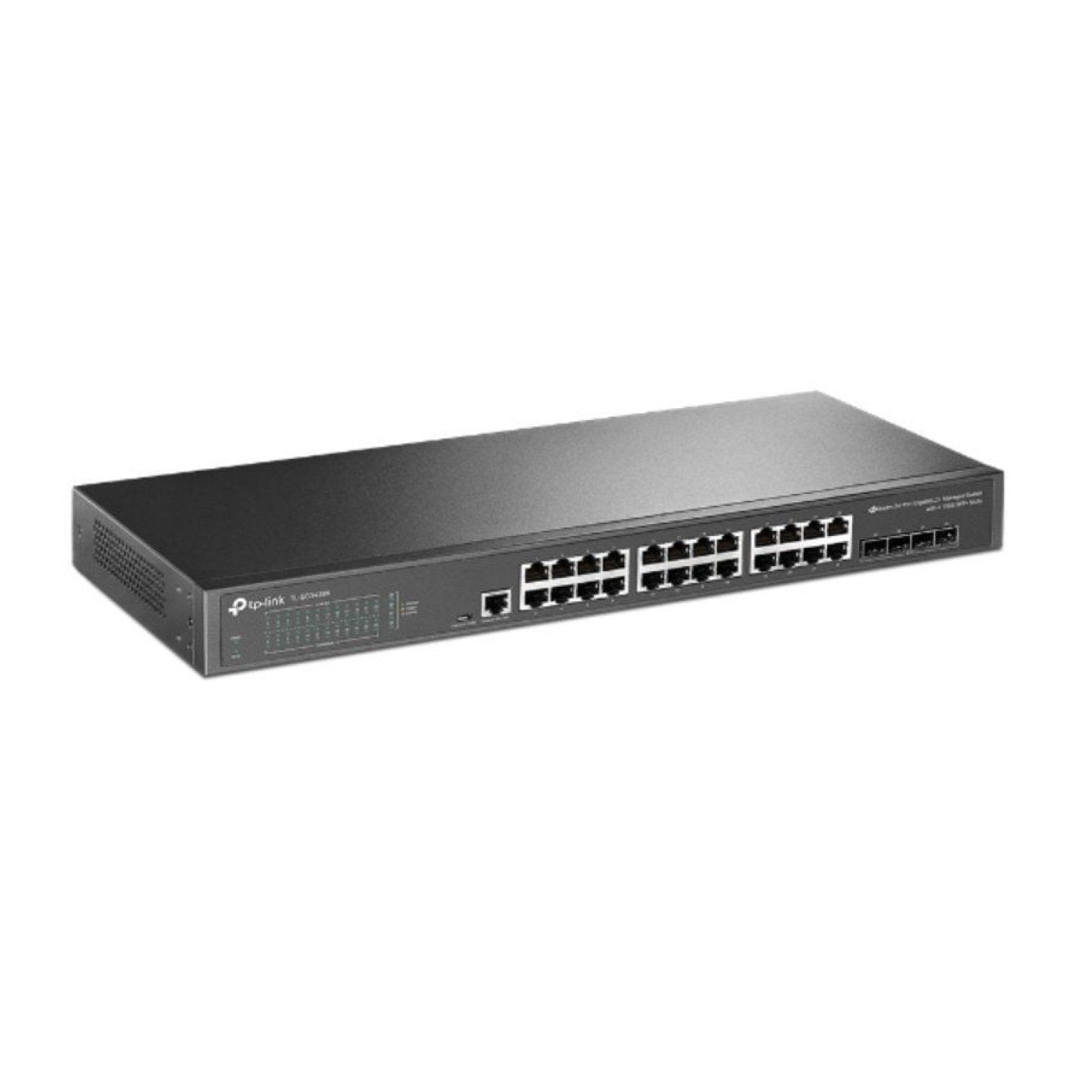 TP-Link JetStream · Switch Administrado L2 · 24 Puertos Gigabit + 4 SFP 10GE · Omada