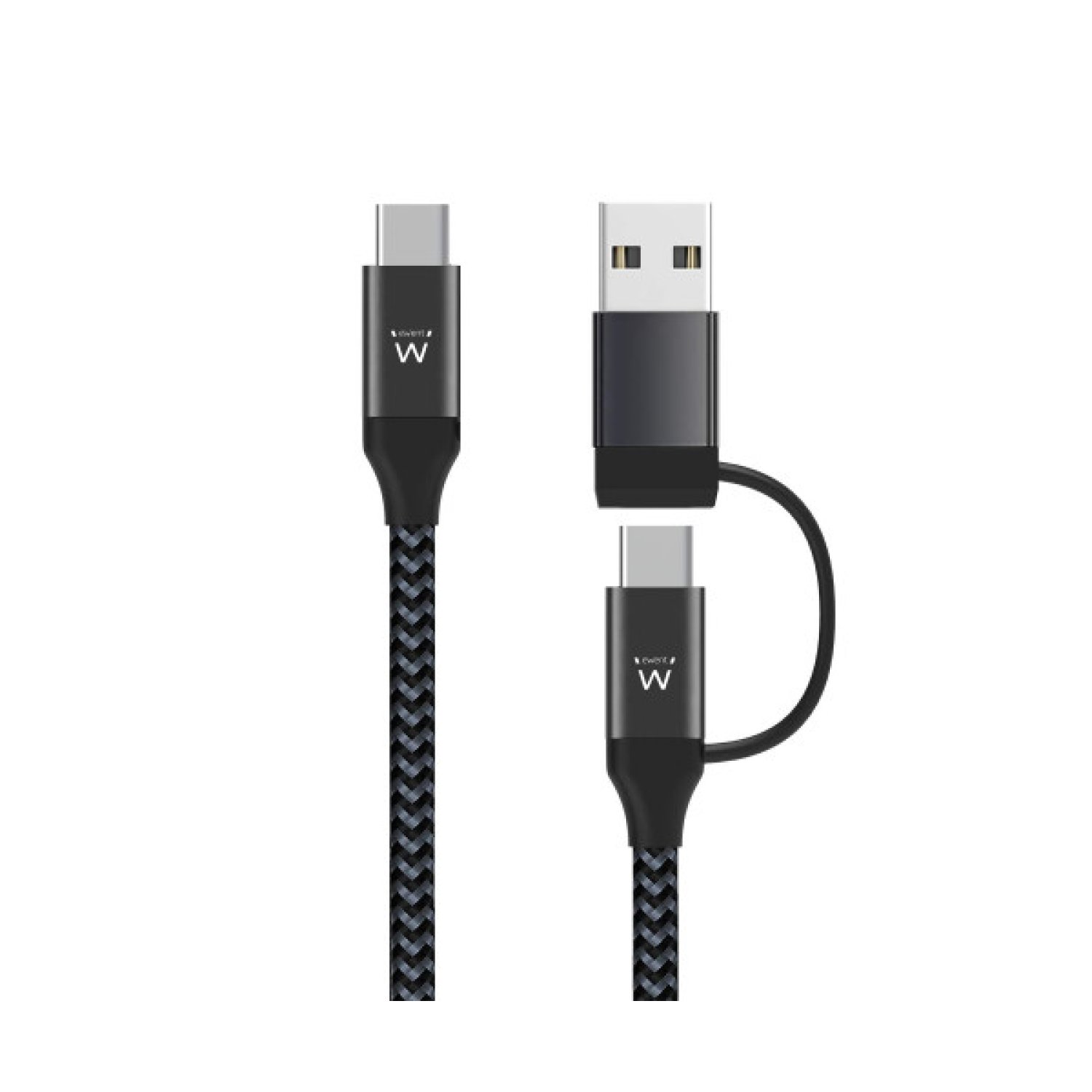 Ewent EW9918 · Cable USB-C 1m · USB 3.2 Gen 1 · Negro