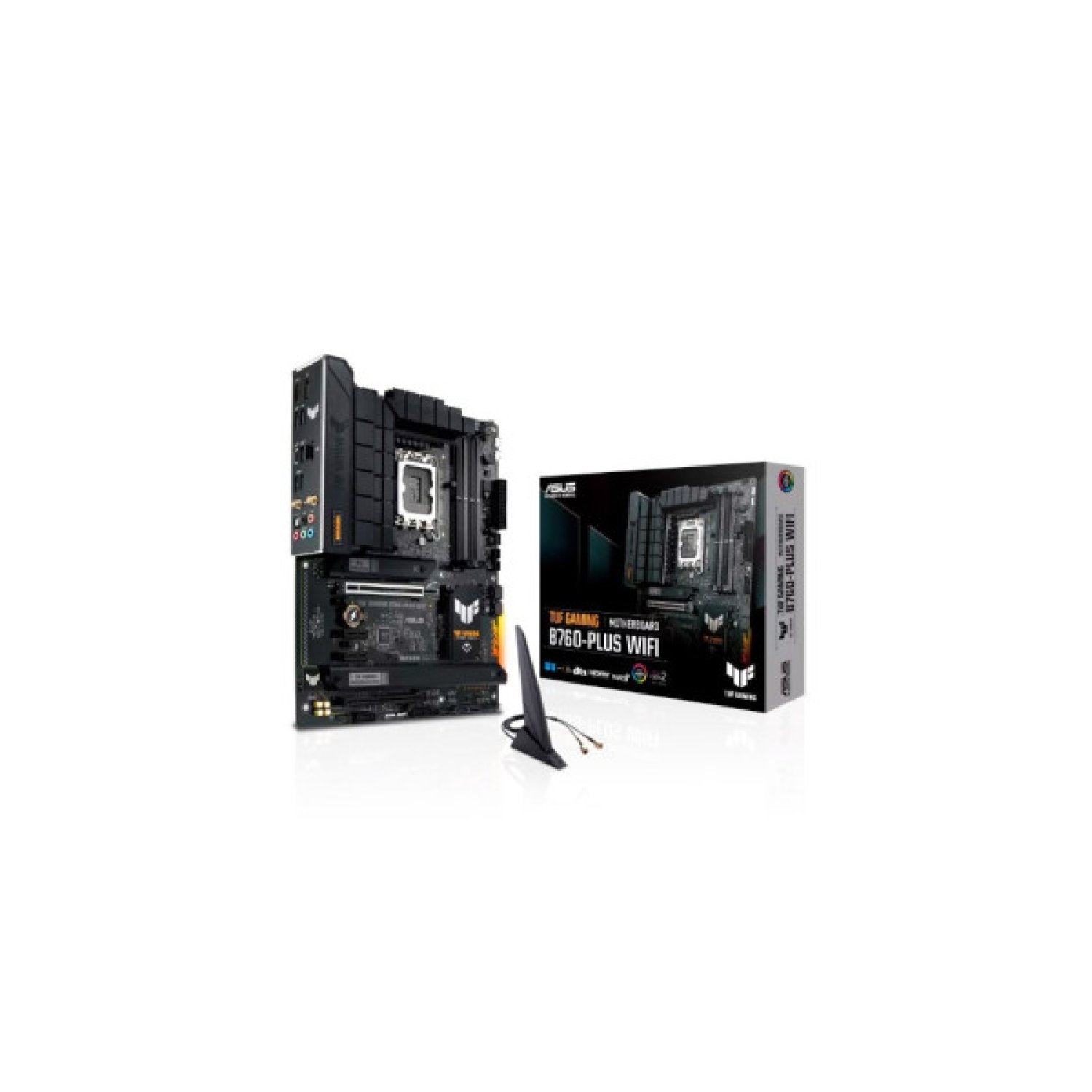 Asus TUF Gaming B760-Plus WiFi · Socket 1700 · 4 Slots DDR5 · ATX · WiFi 6E · Bluetooth 5.2