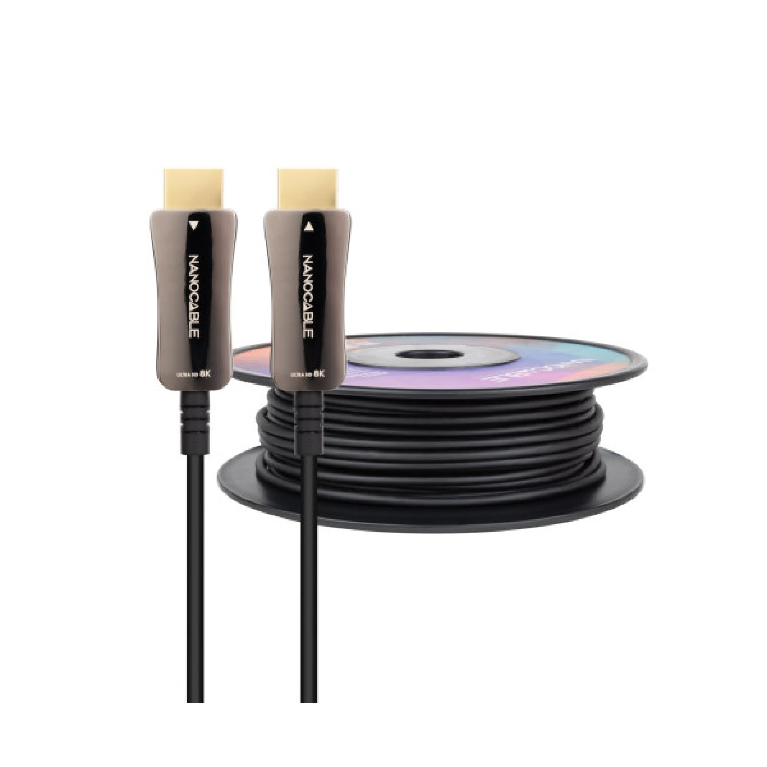 Nanocable Cable HDMI 2.1 AOC · 8K@60Hz · 4K@120Hz · 48Gbps · 100m