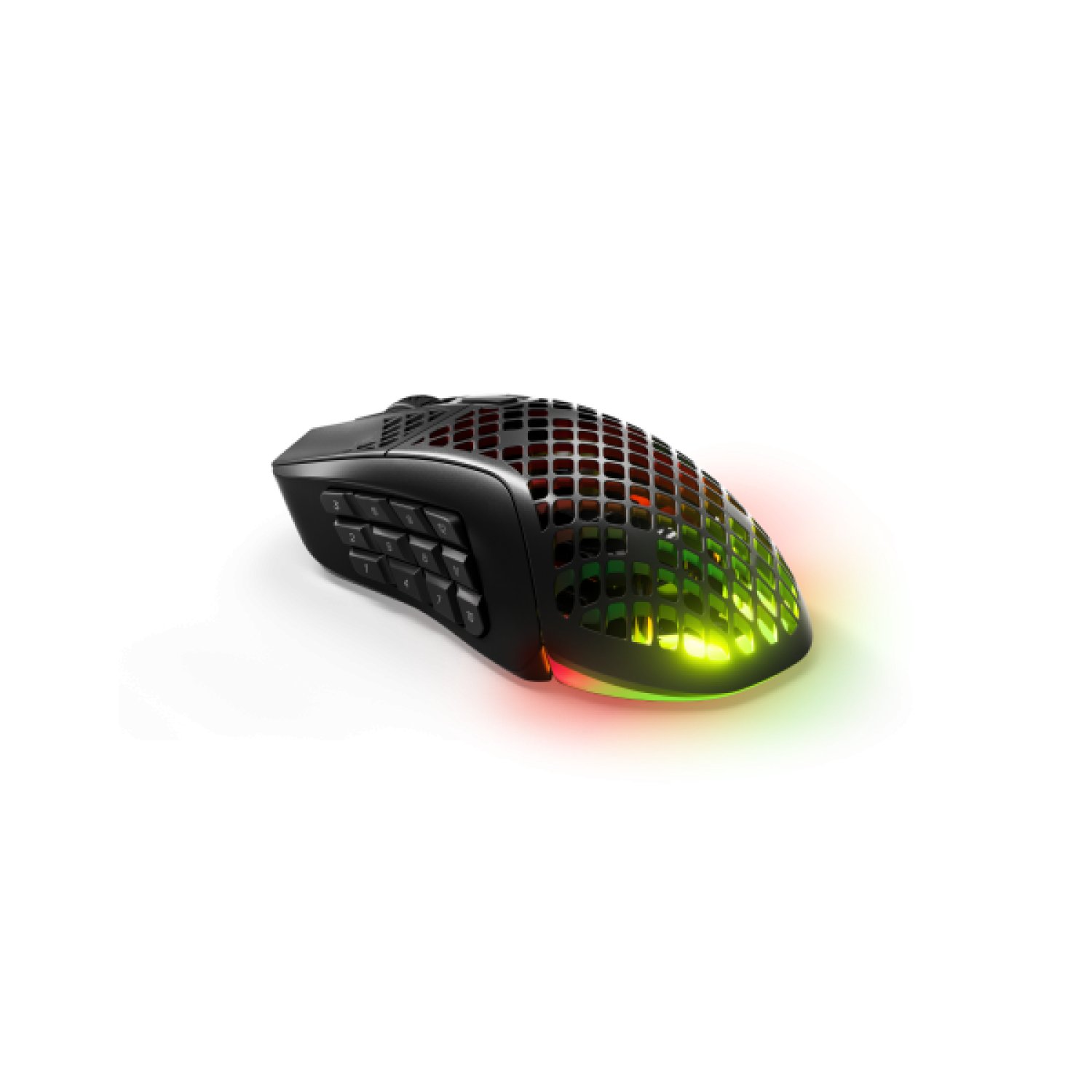 SteelSeries Aerox 9 · Ratón Ambidextro · RF Wireless + Bluetooth · 18000 DPI