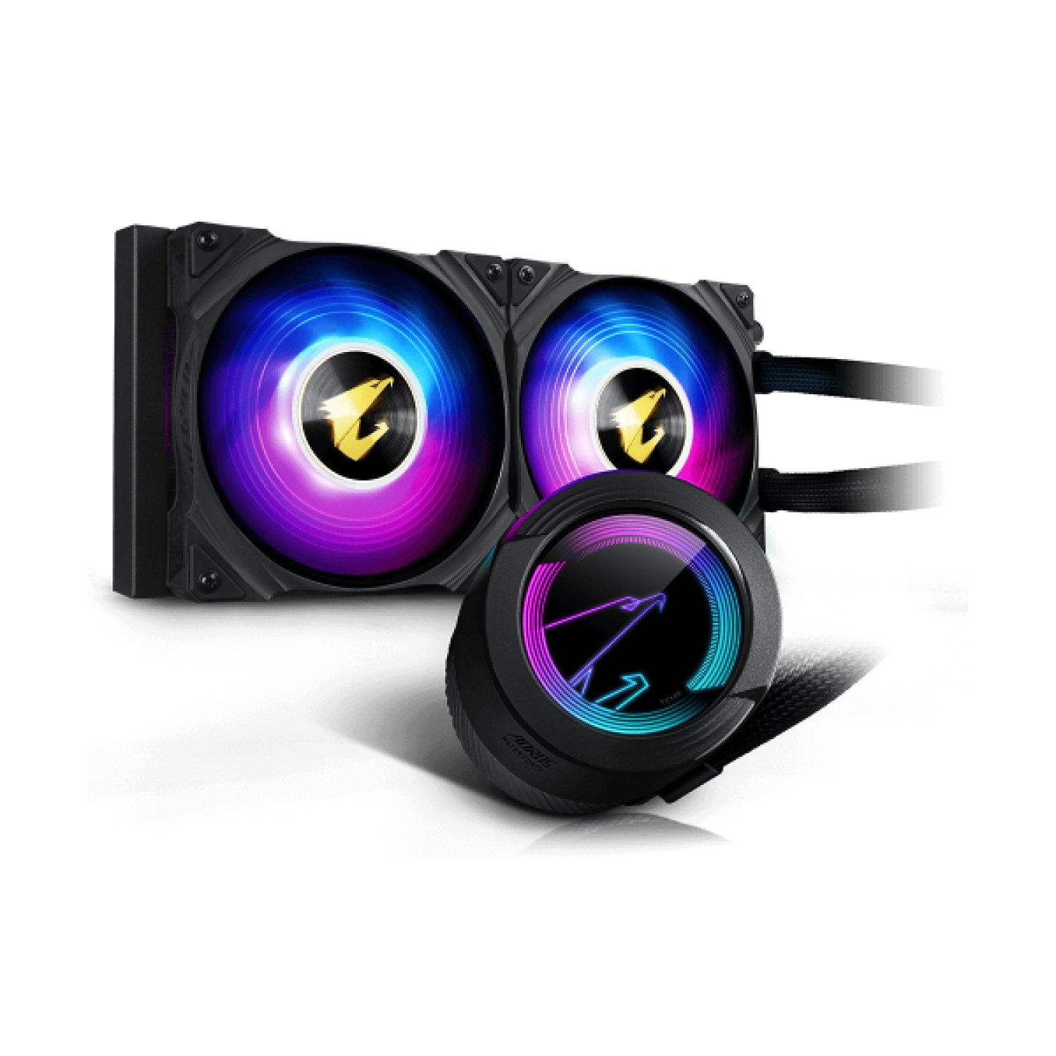 Gigabyte AORUS WaterForce 240 · Refrigeración Líquida All-in-One · 2x 120mm · Negro