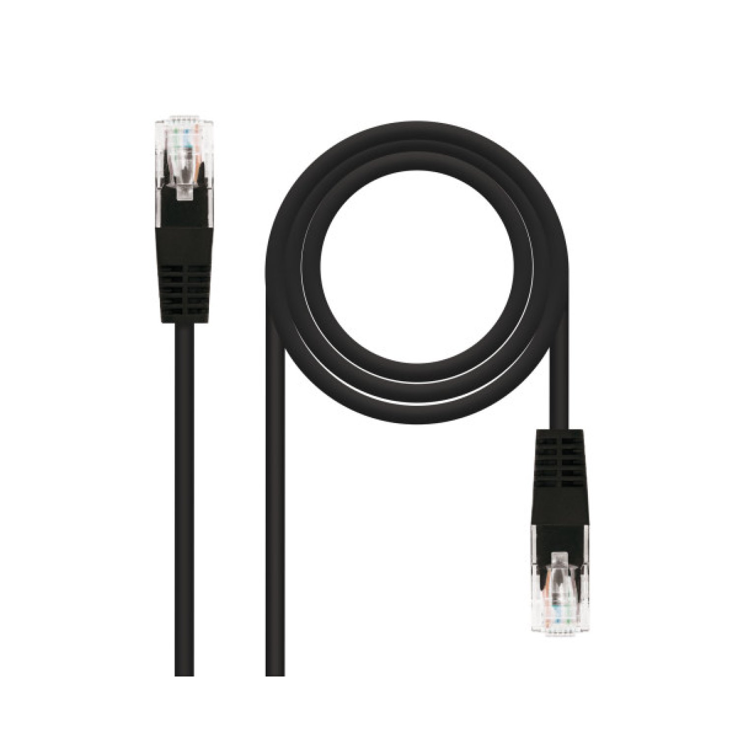 Nanocable Cable Red RJ45 · CAT.6 UTP · 30 cm · Negro
