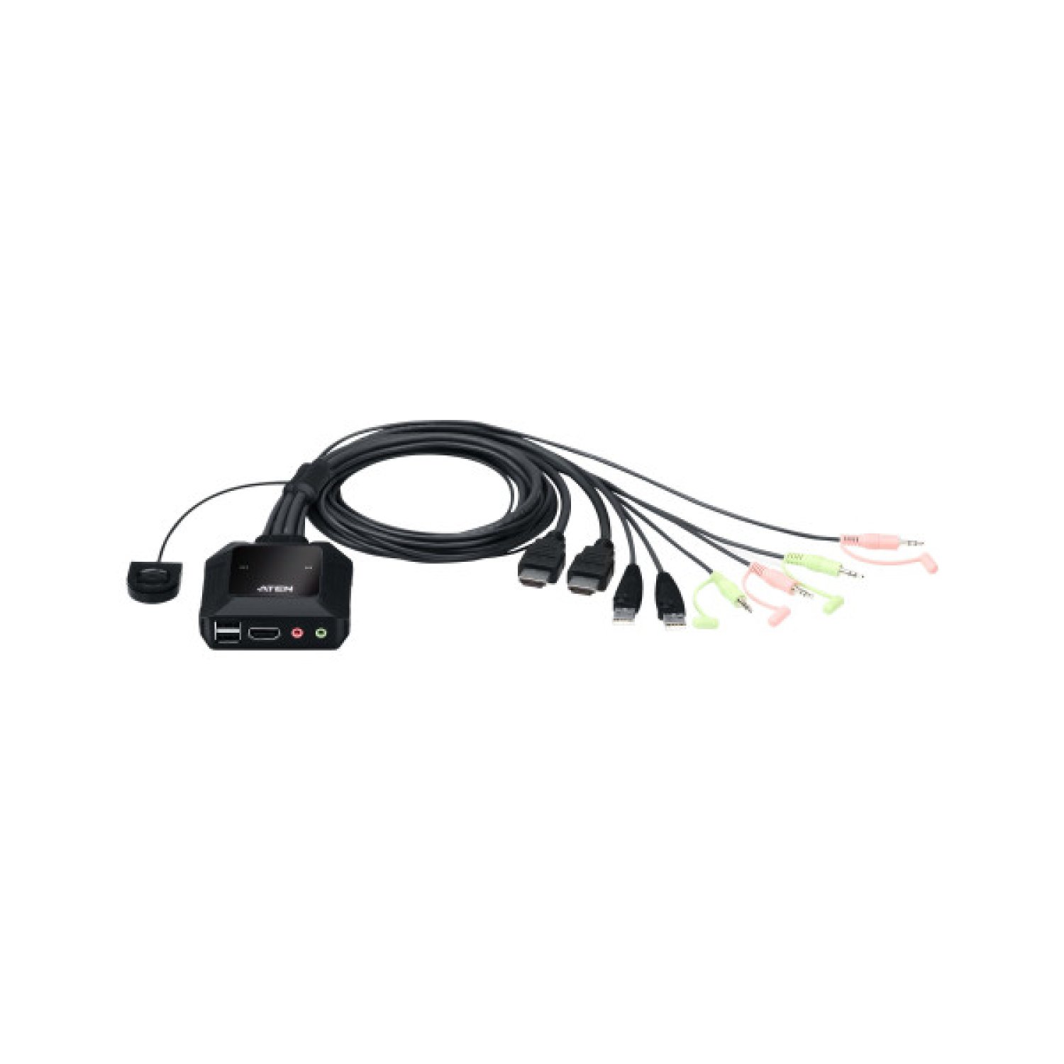 Aten CS22H · Interruptor KVM · 2 Puertos · Negro