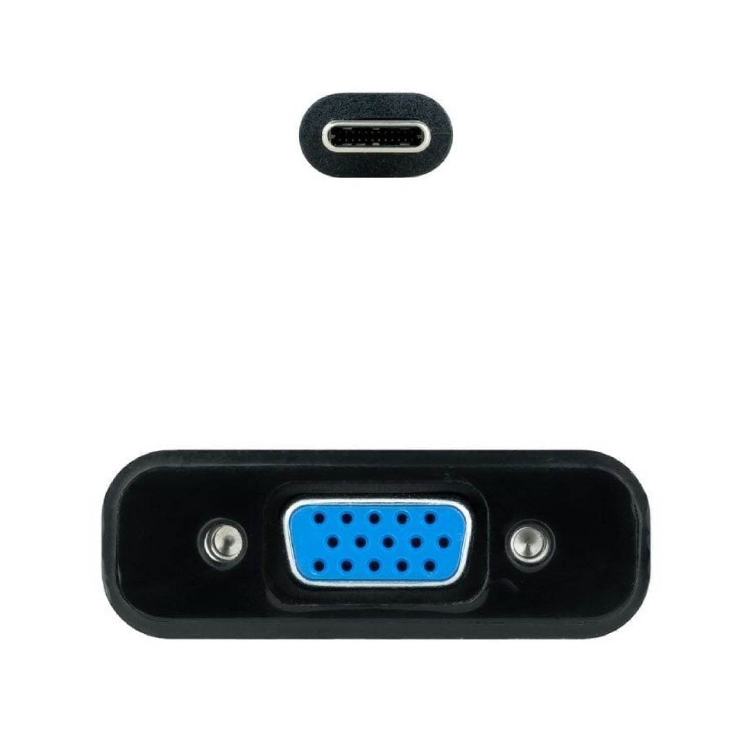 Nanocable · Conversor USB-C a VGA · 10 cm · Negro