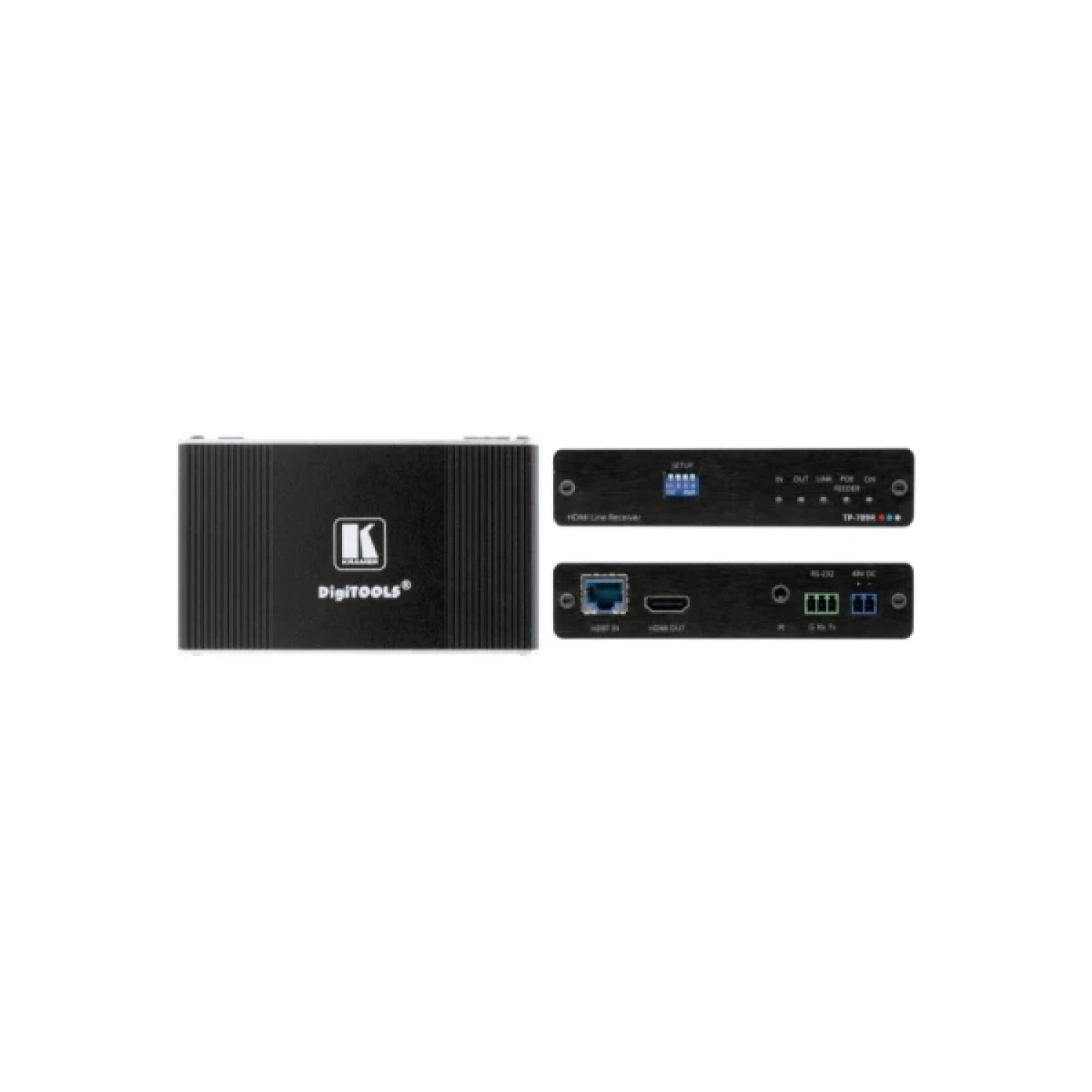 Kramer TP-789R · Receptor AV PoE · HDBaseT · RS-232 & IR · 2 Entradas
