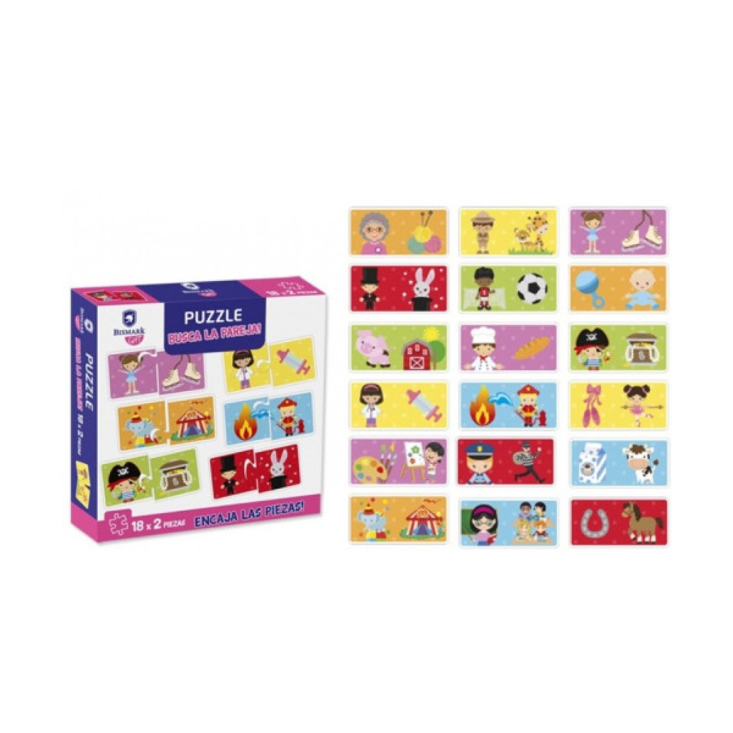 Bismark · Puzzle Busca la Pareja · Juego de Memoria Educativo