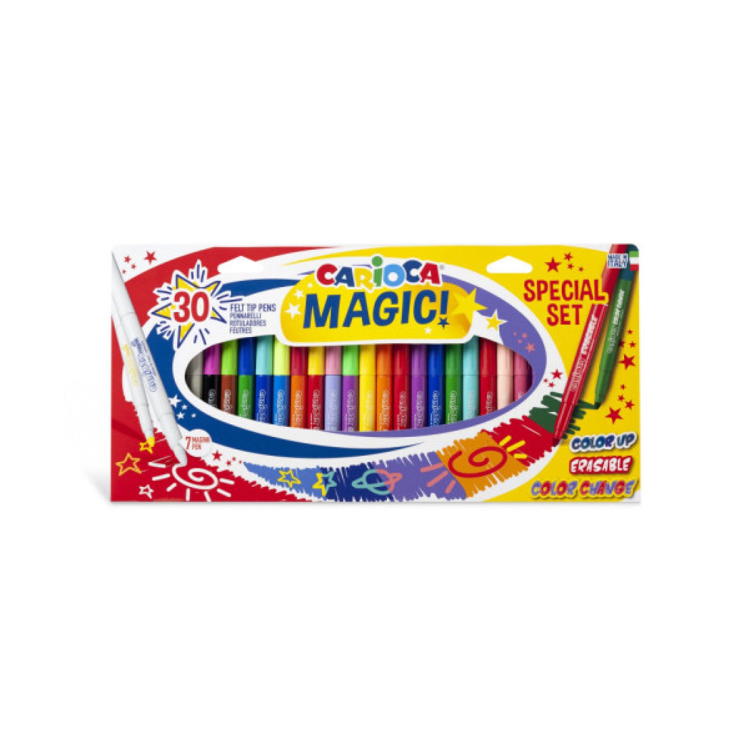 Carioca Magic Markers · Set 30 Rotuladores Mágicos · Colores Variados