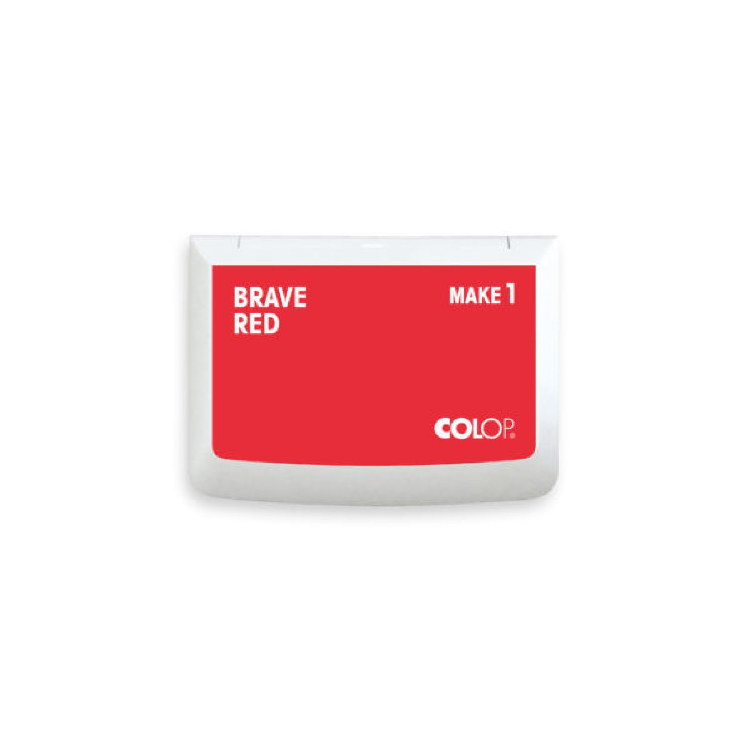 Colop Make1 · Tampón de Escritorio · Color Rojo Valiente · 50x90 mm