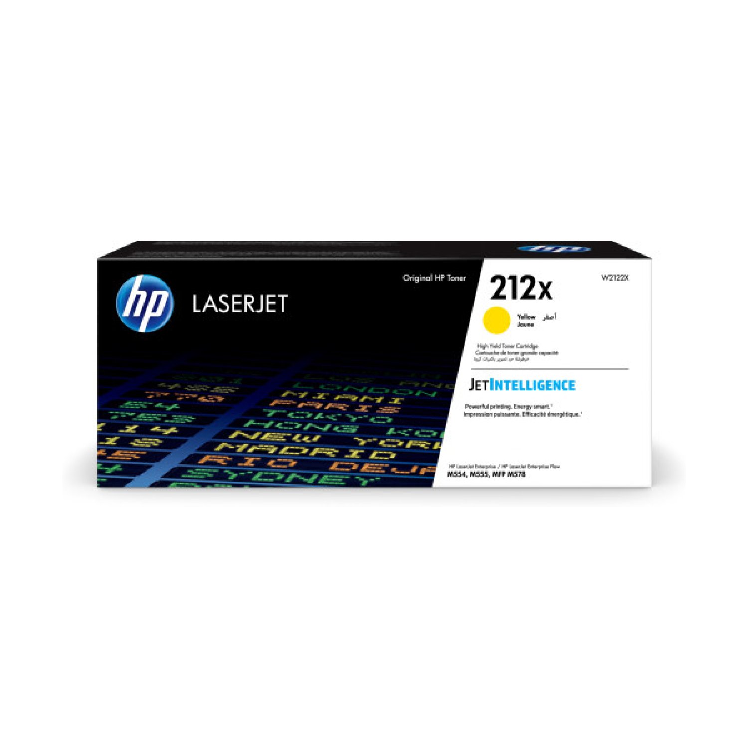 HP LaserJet · Cartucho Tóner 212X · Amarillo · Alta Capacidad