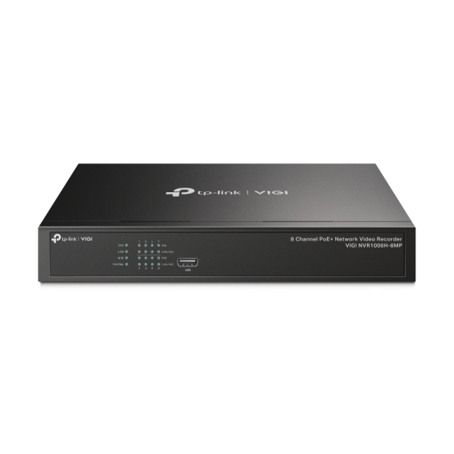 TP-Link VIGI NVR1008H · Grabador NVR · 8 Canales · 8MP · Negro