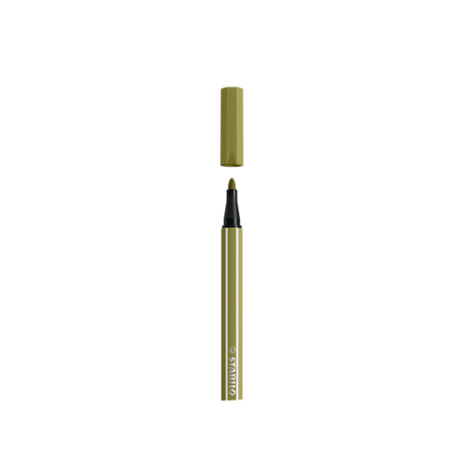 Stabilo Pen 68 · Rotulador Punta Fibra 1mm · Verde Barro