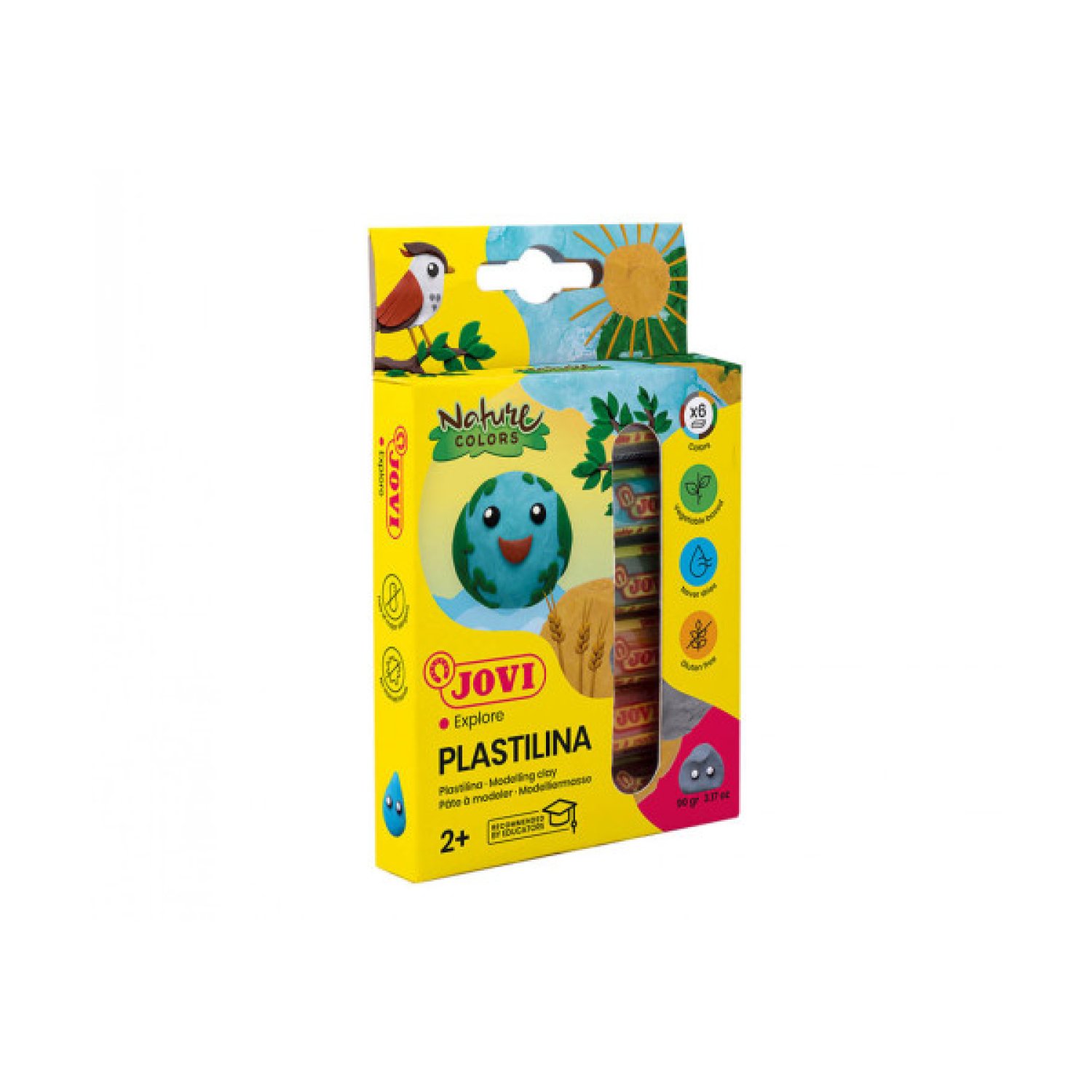Jovi Plastilina Nature · 6 Barras · 15g Colores Surtidos