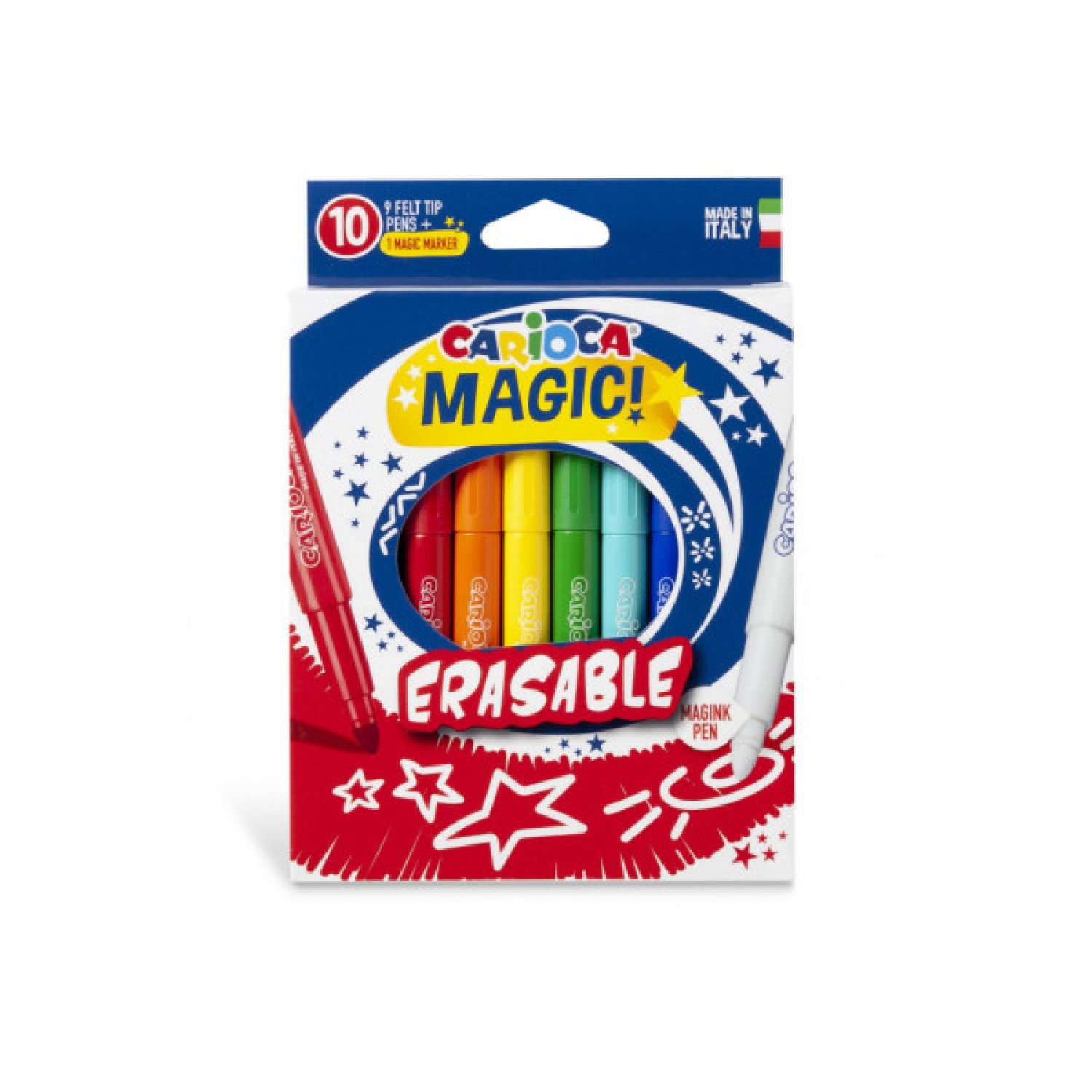 Carioca · Rotuladores Mágicos Borrables · Pack 10 Unidades