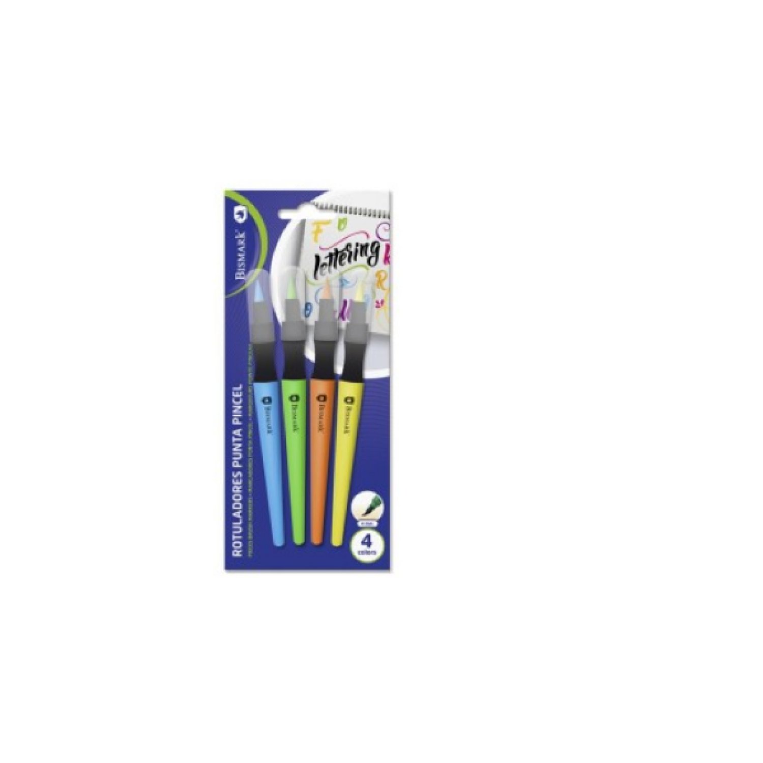 Bismark · Rotulador Multi · 4 Colores · Azul, Verde, Naranja, Amarillo