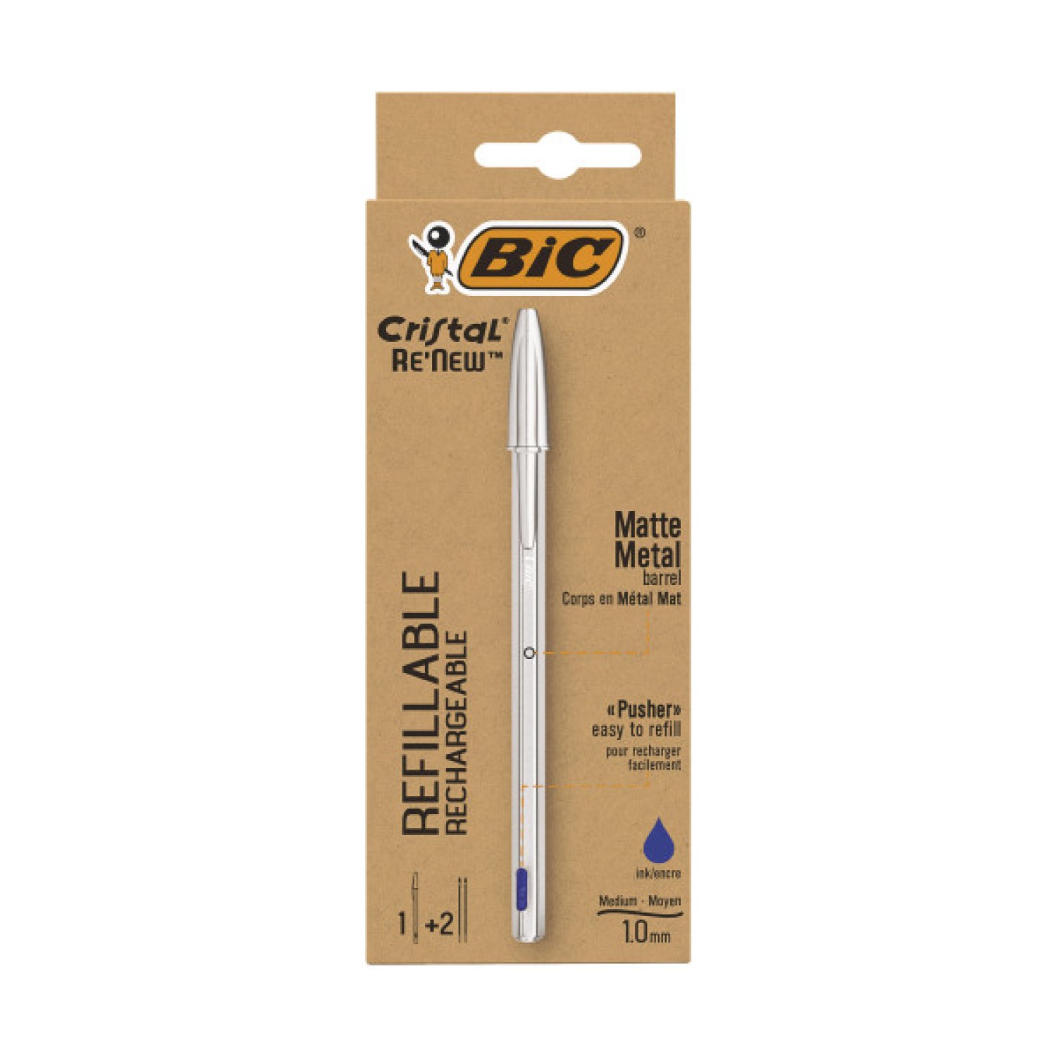 BIC Renew · Bolígrafo Metal · Tinta Azul