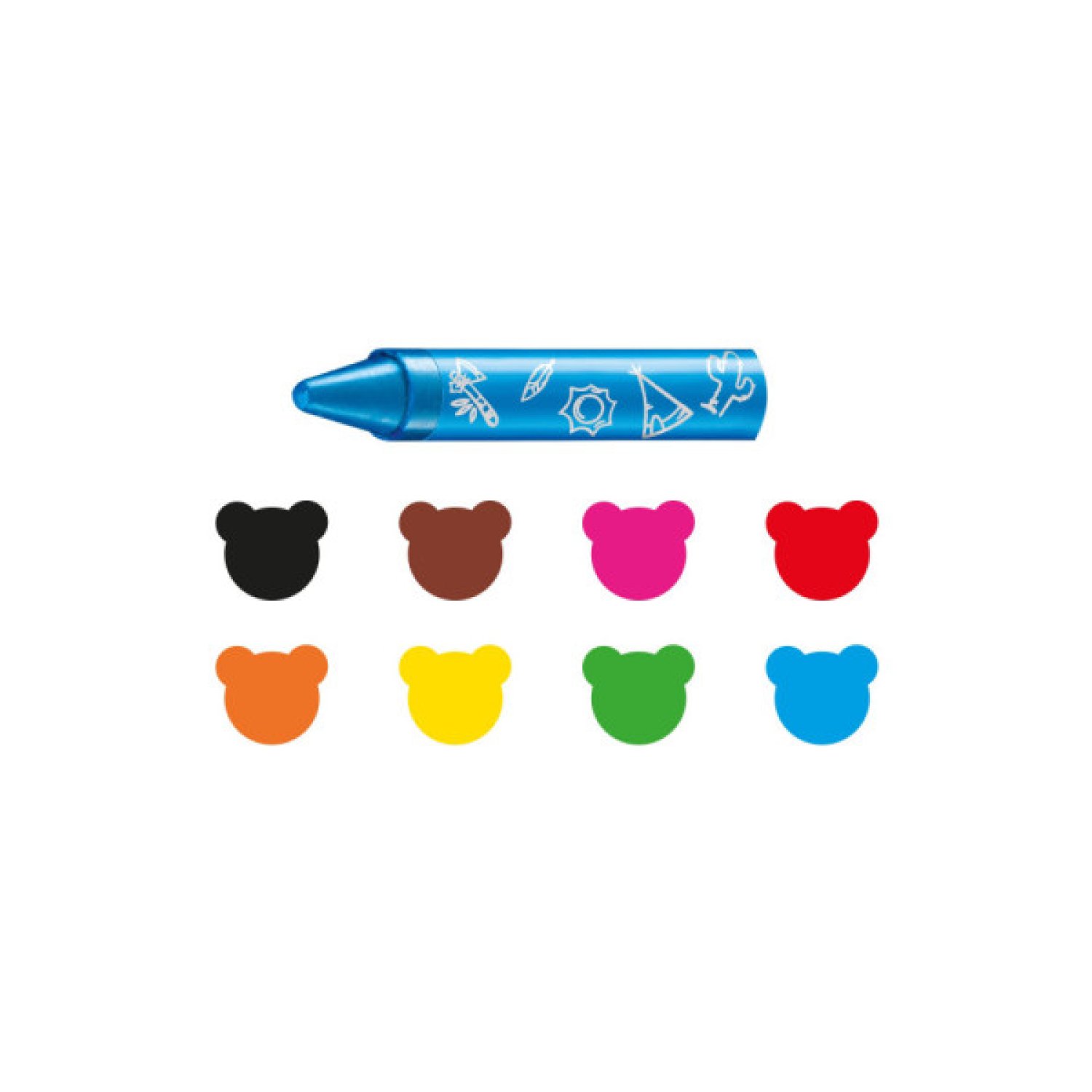 Carioca Baby · Caja 8 Ceras · Colores Surtidos