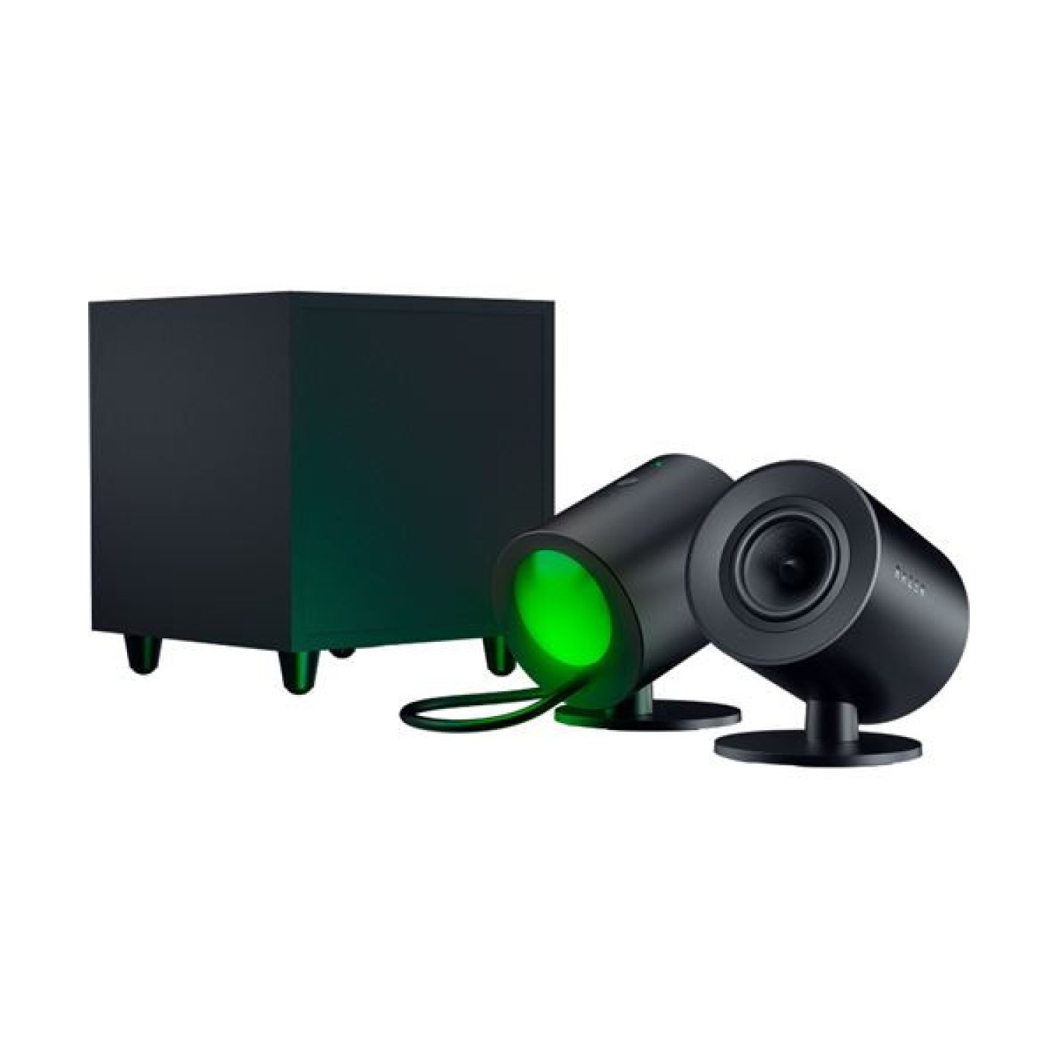 Razer Nommo V2 · Altavoces Rango Completo · Inalámbrico y Alámbrico · Negro