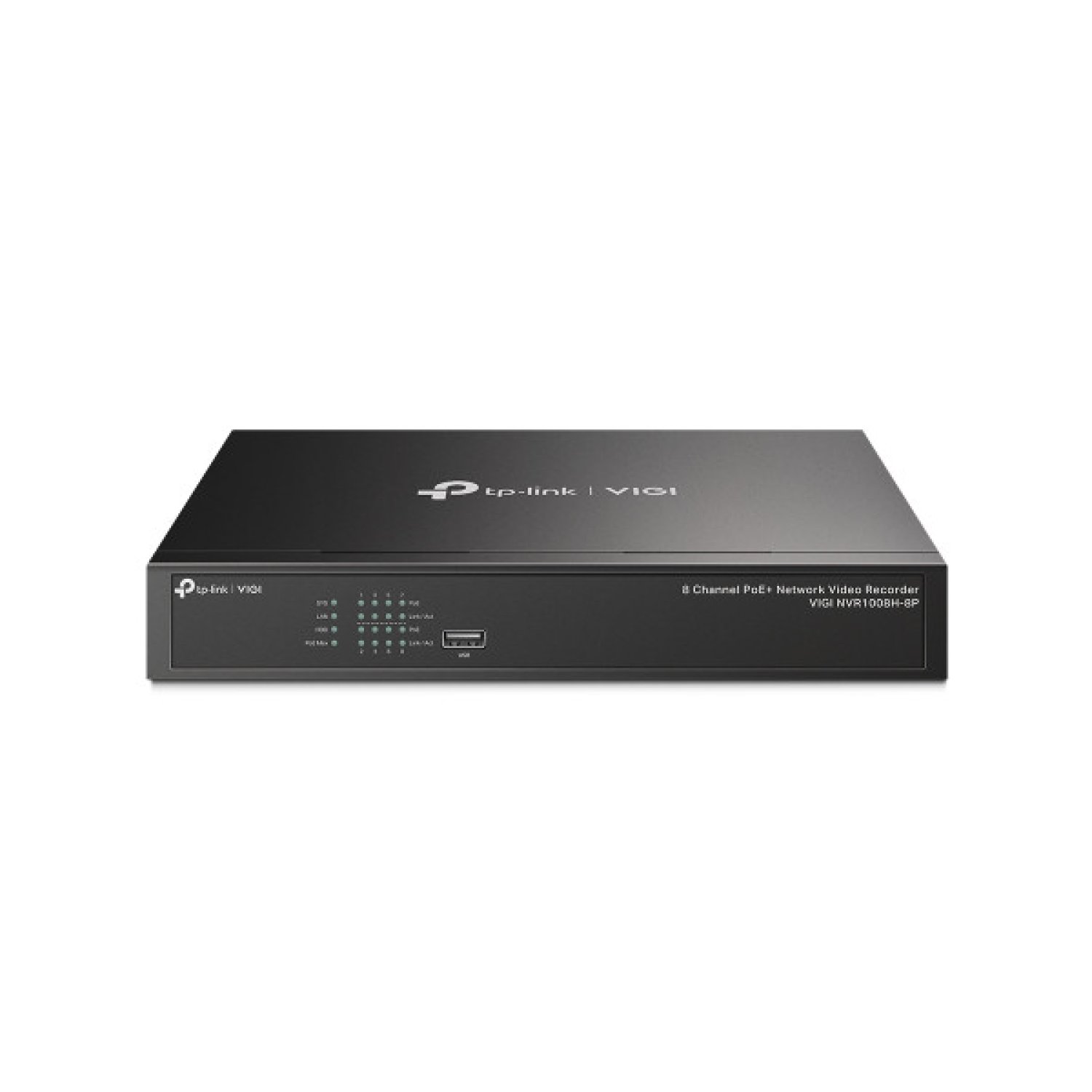 TP-Link VIGI NVR1008H-8P · NVR 8 Canales · PoE · Negro