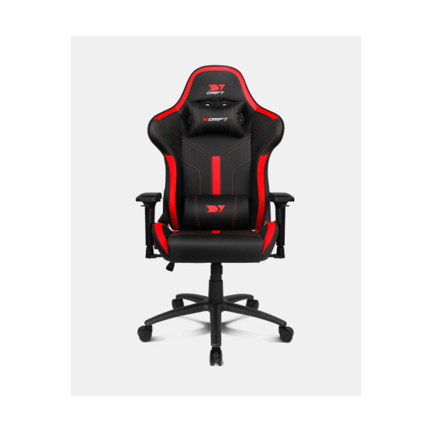 Drift DR350 · Silla Gaming · Asiento Acolchado · Negro/Rojo