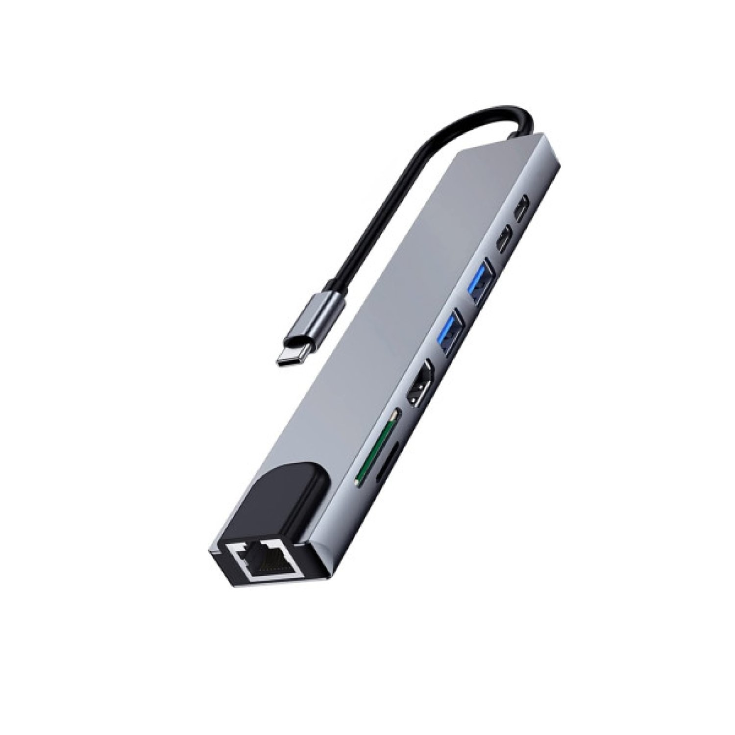 Ewent EW1146 · Base Portátil + Replicador Puertos · USB 3.2 Type-C · Gris
