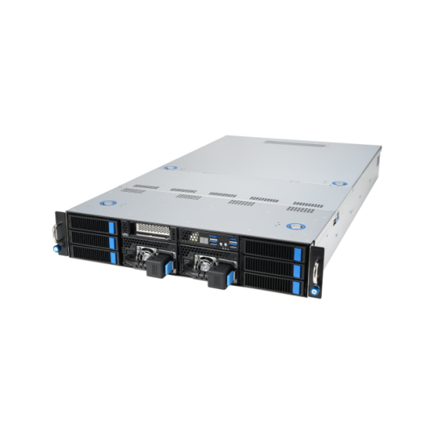 ASUS Servidor Barebone 2U · Intel C741 · Rack · Negro