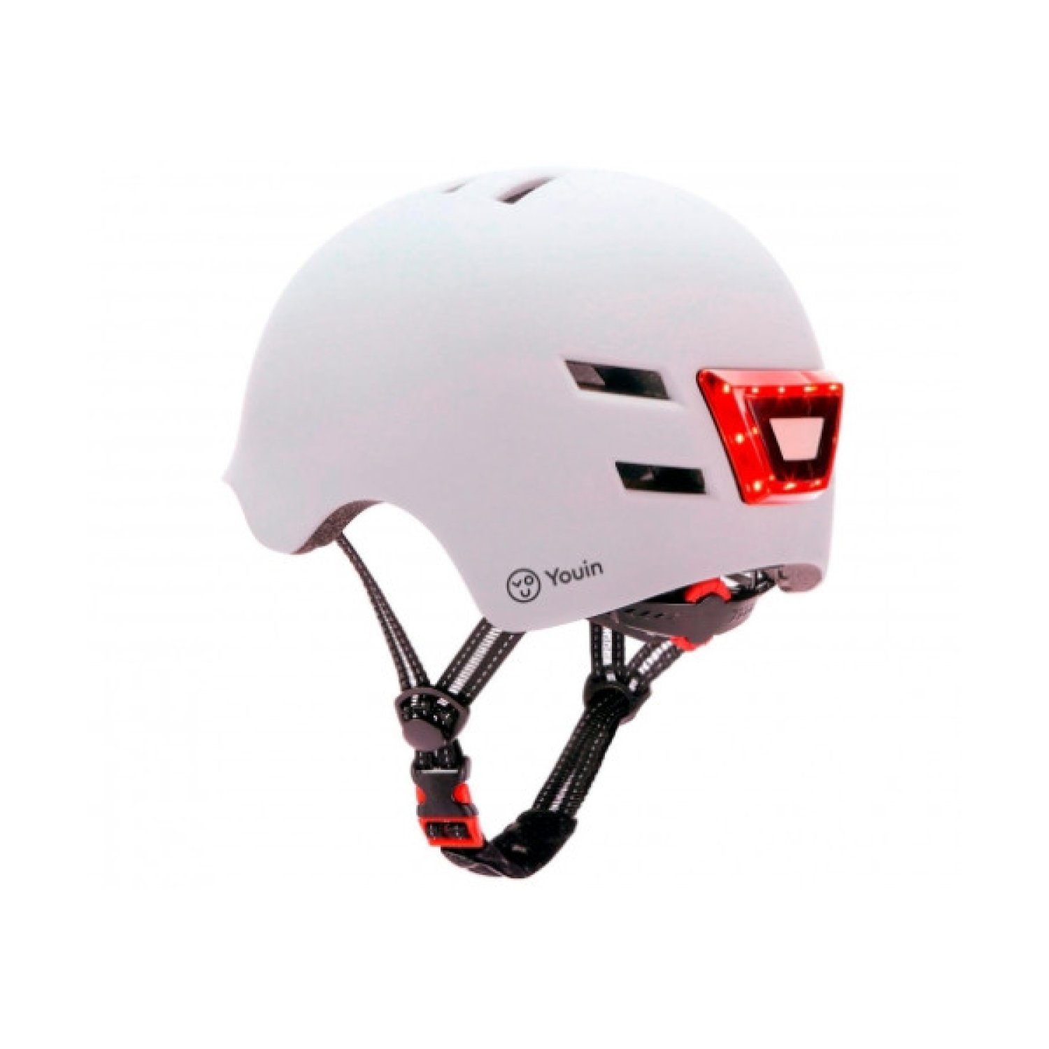 Youin Casco · LED Frontal y Trasero · Talla M · Blanco