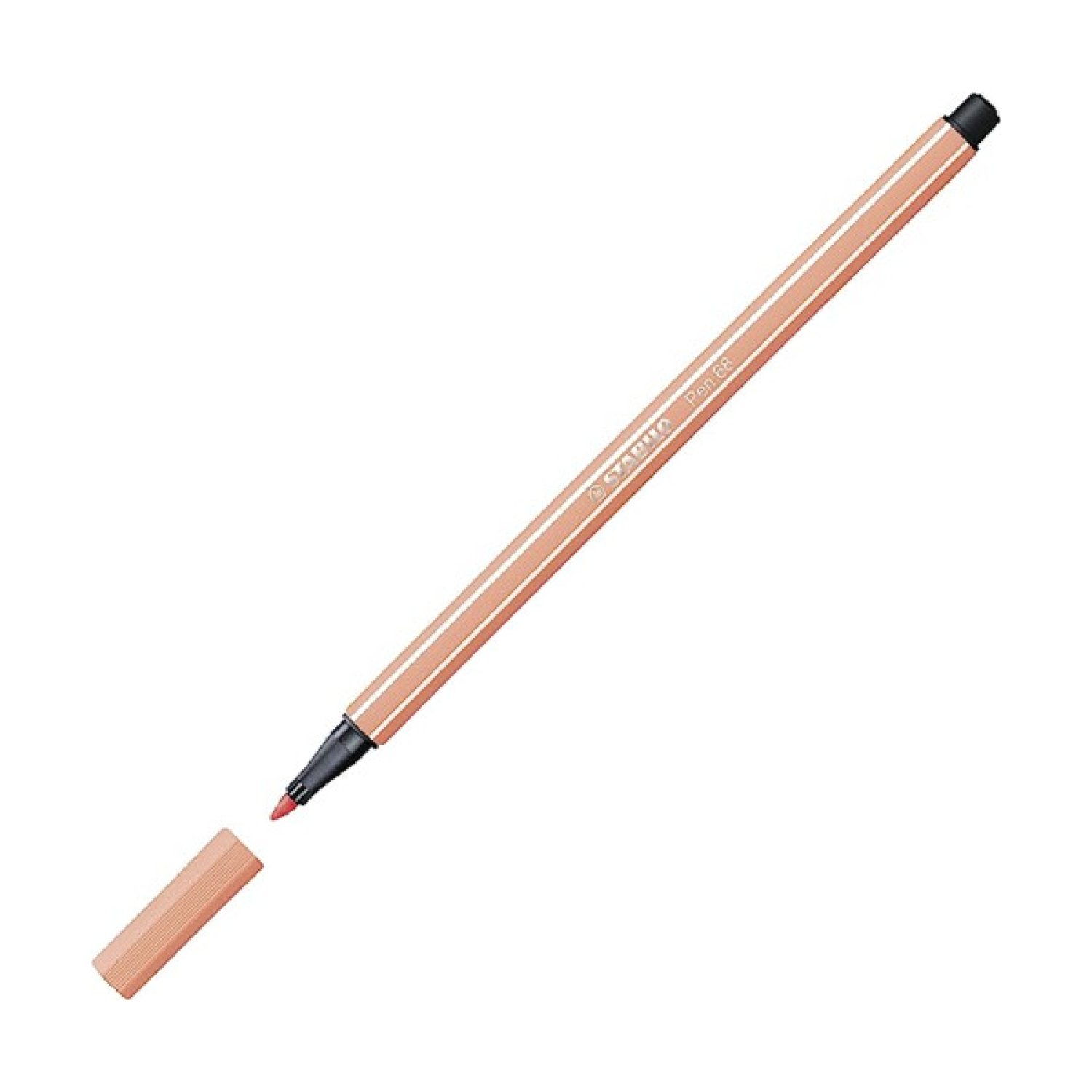 Stabilo Pen 68 Max · Rotulador Punta Biselada · Color Albaricoque