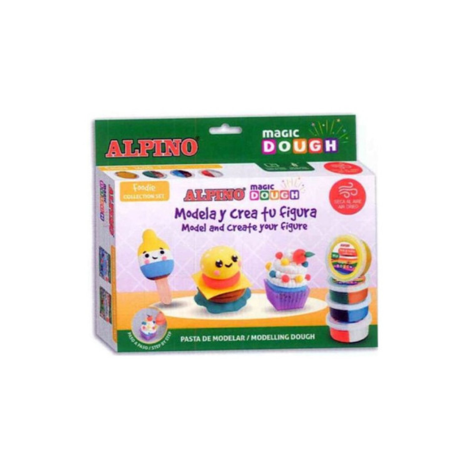 Alpino Magic Dough Foodie · Plastilina Modelable · Set Completo