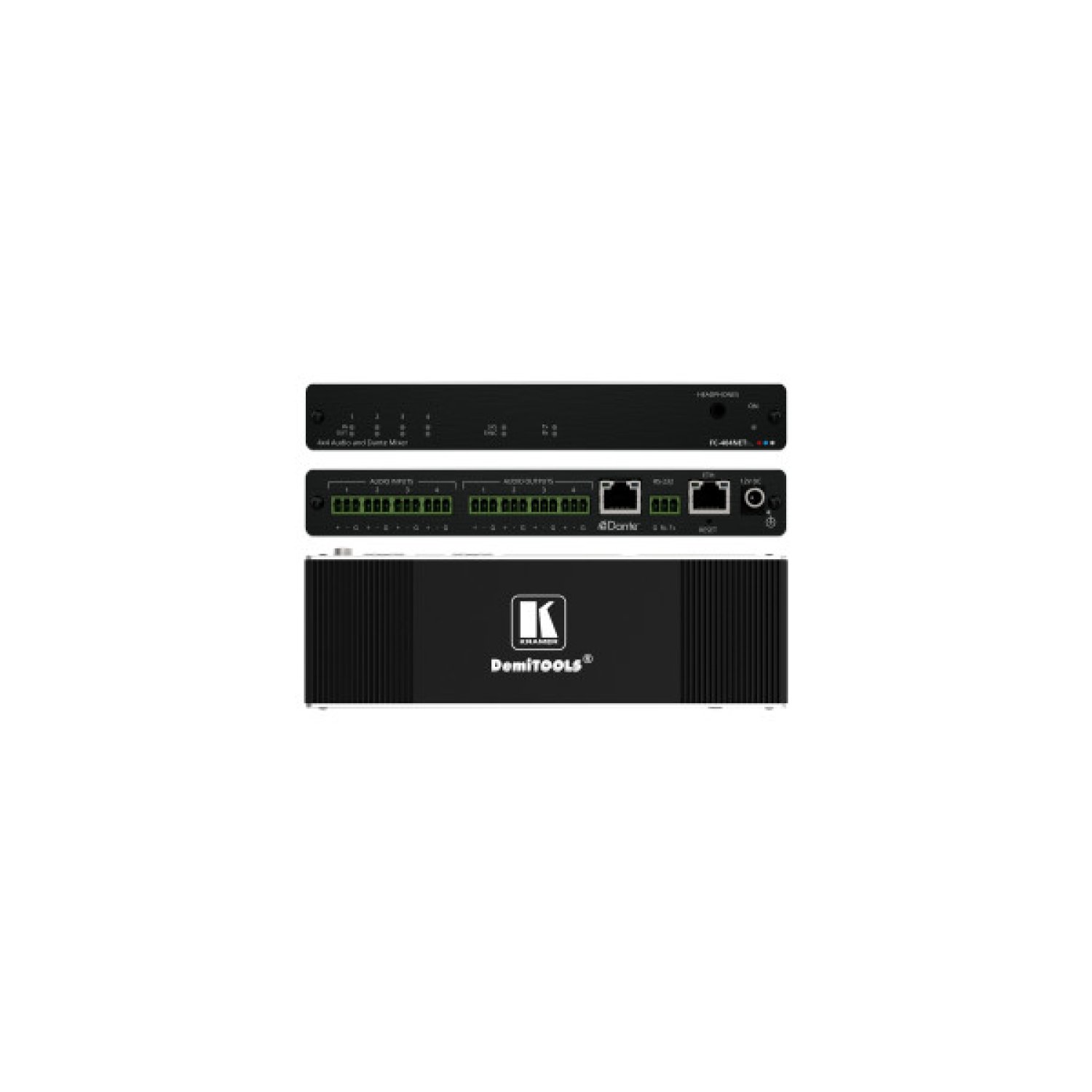Kramer FC-404NETXL · Amplificador AV Pro · 20-20000 Hz · Negro