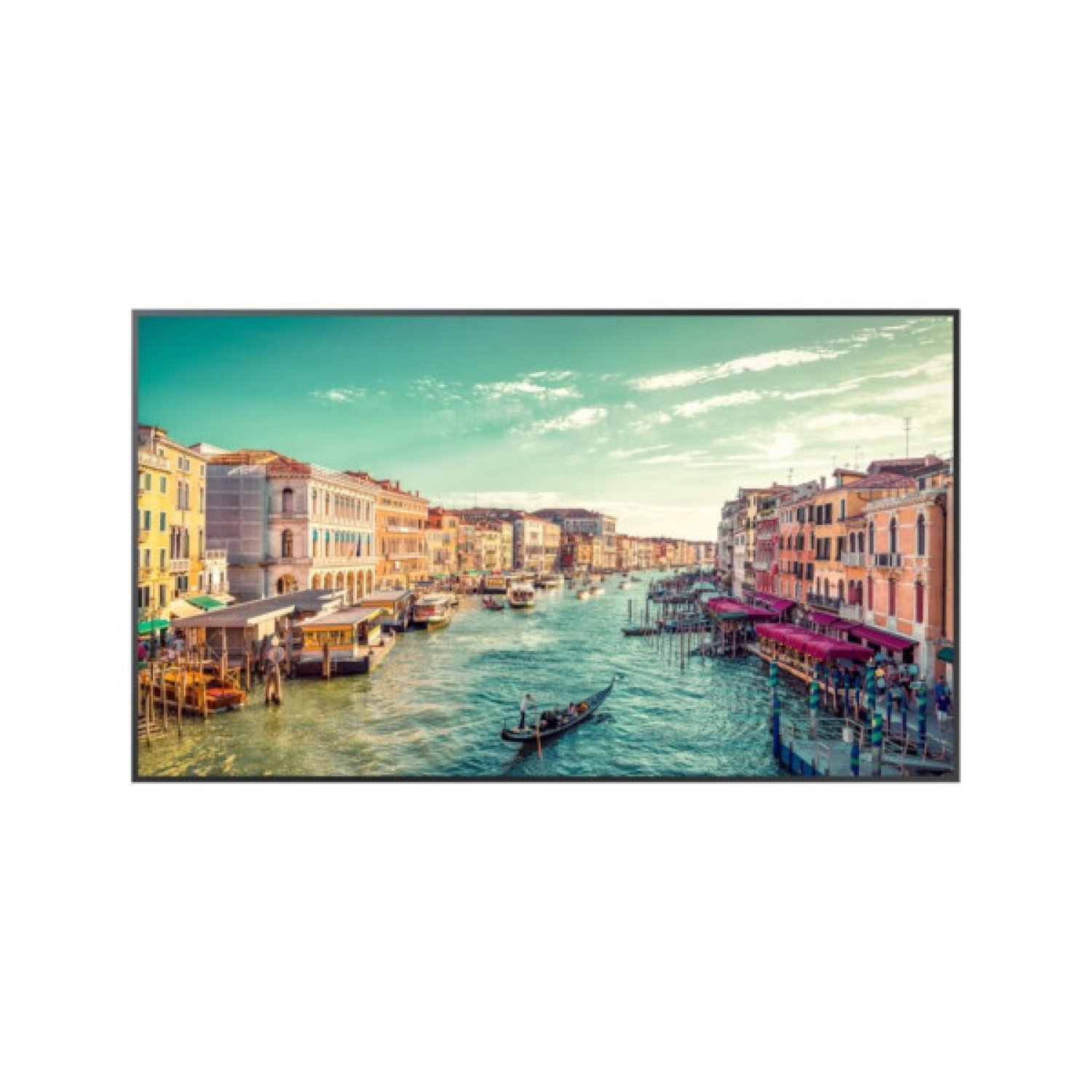 Samsung · Monitor Profesional 98" · 4K UHD · 500 nits · WiFi · Tizen 4.0 · Operación 24/7