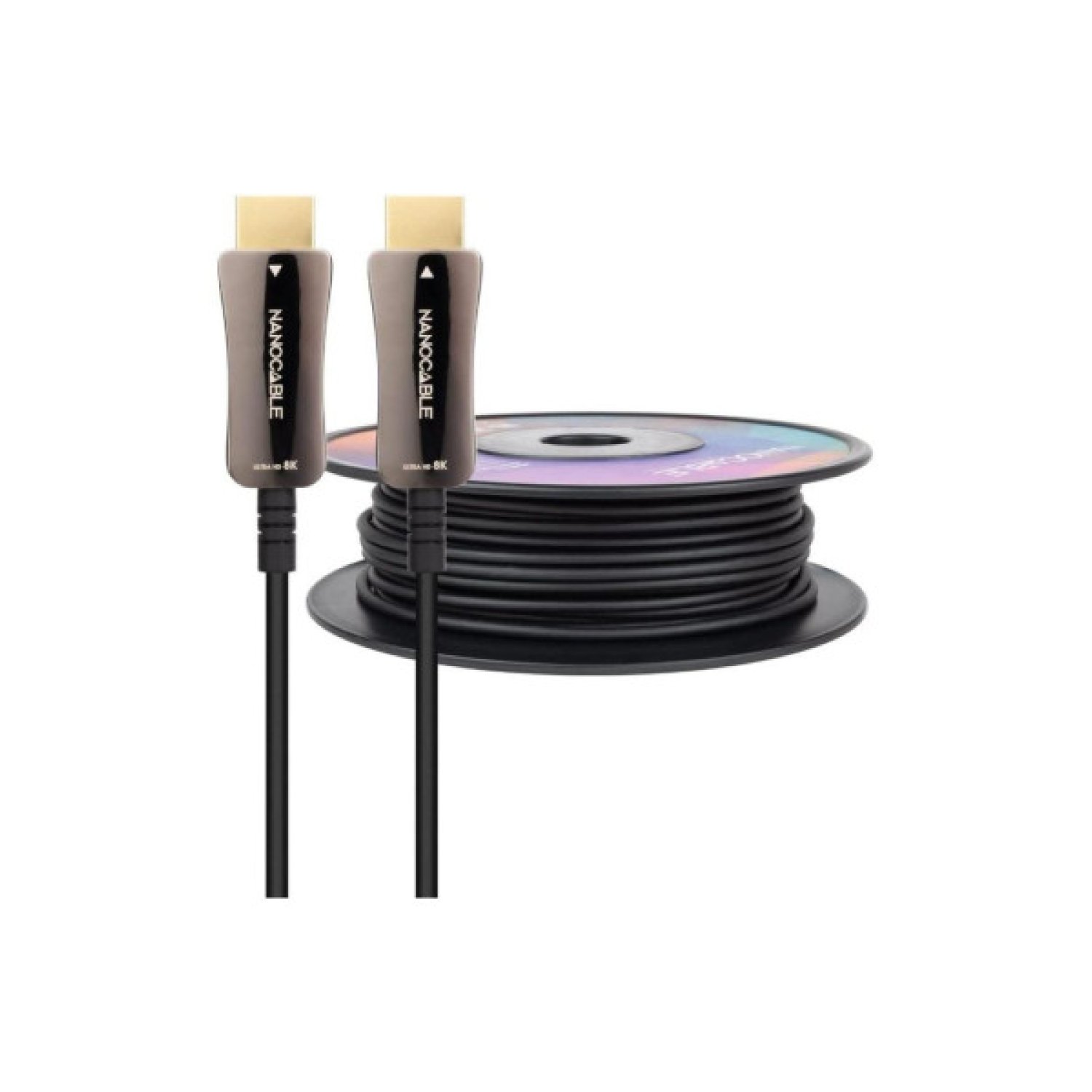 Nanocable · Cable HDMI 2.1 AOC · 8K@60Hz · 4K@120Hz · 48Gbps · 50m