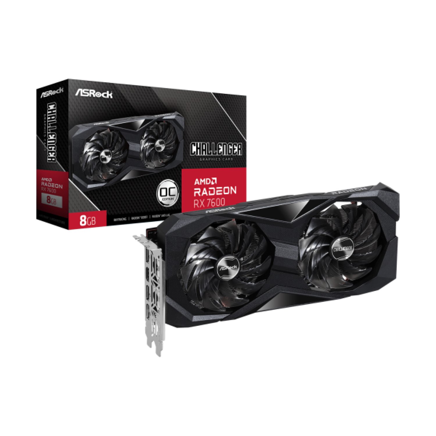 ASRock Challenger · AMD Radeon RX 7600 · 8GB GDDR6