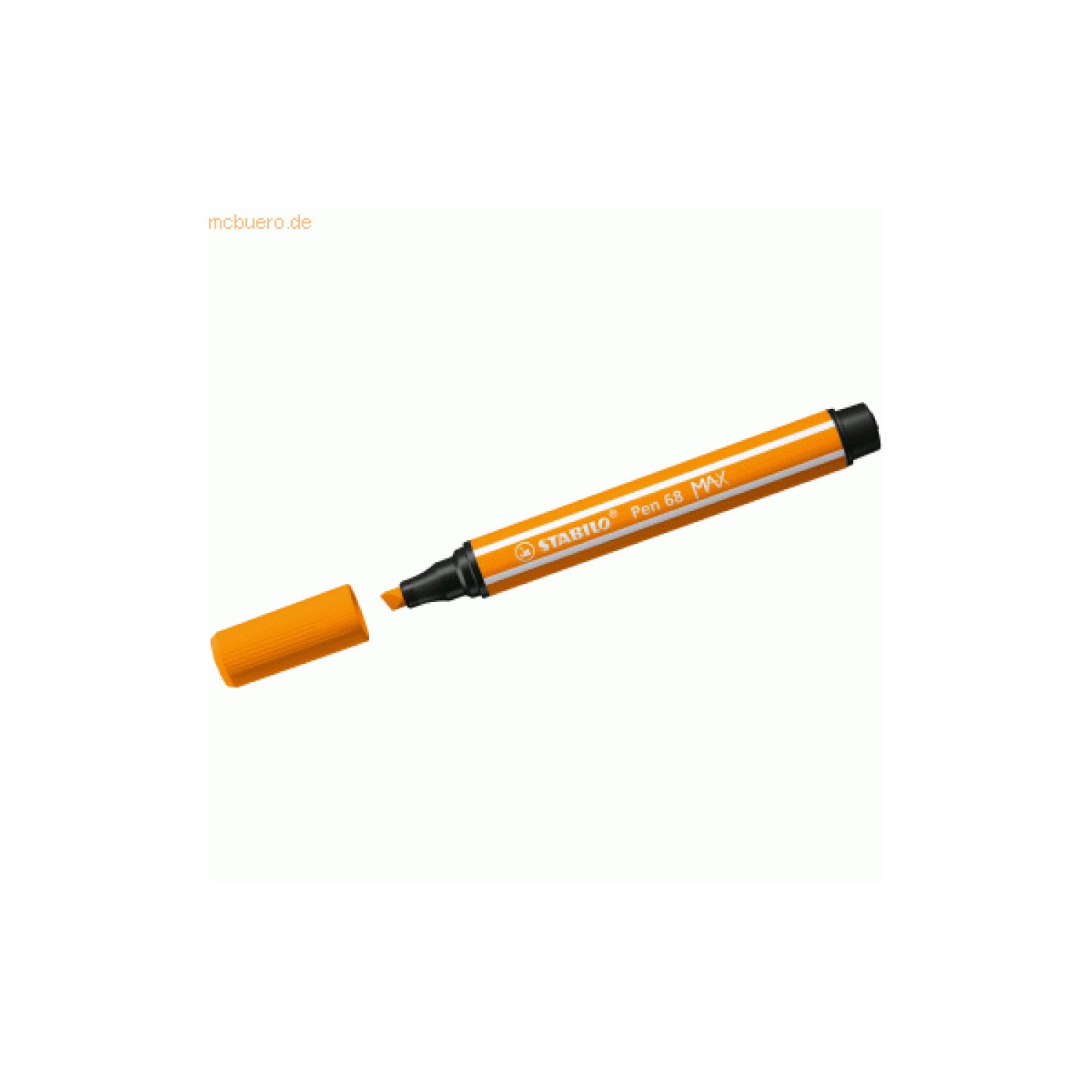 Stabilo Pen 68 Max · Rotulador Premium · Punta Biselada · Color Naranja