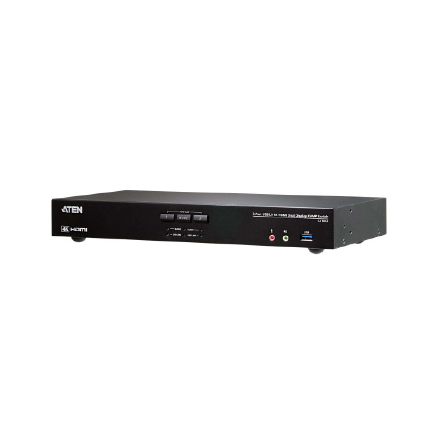ATEN Switch KVMP USB 3.0 · 2 Puertos · 4K HDMI · Dual Display