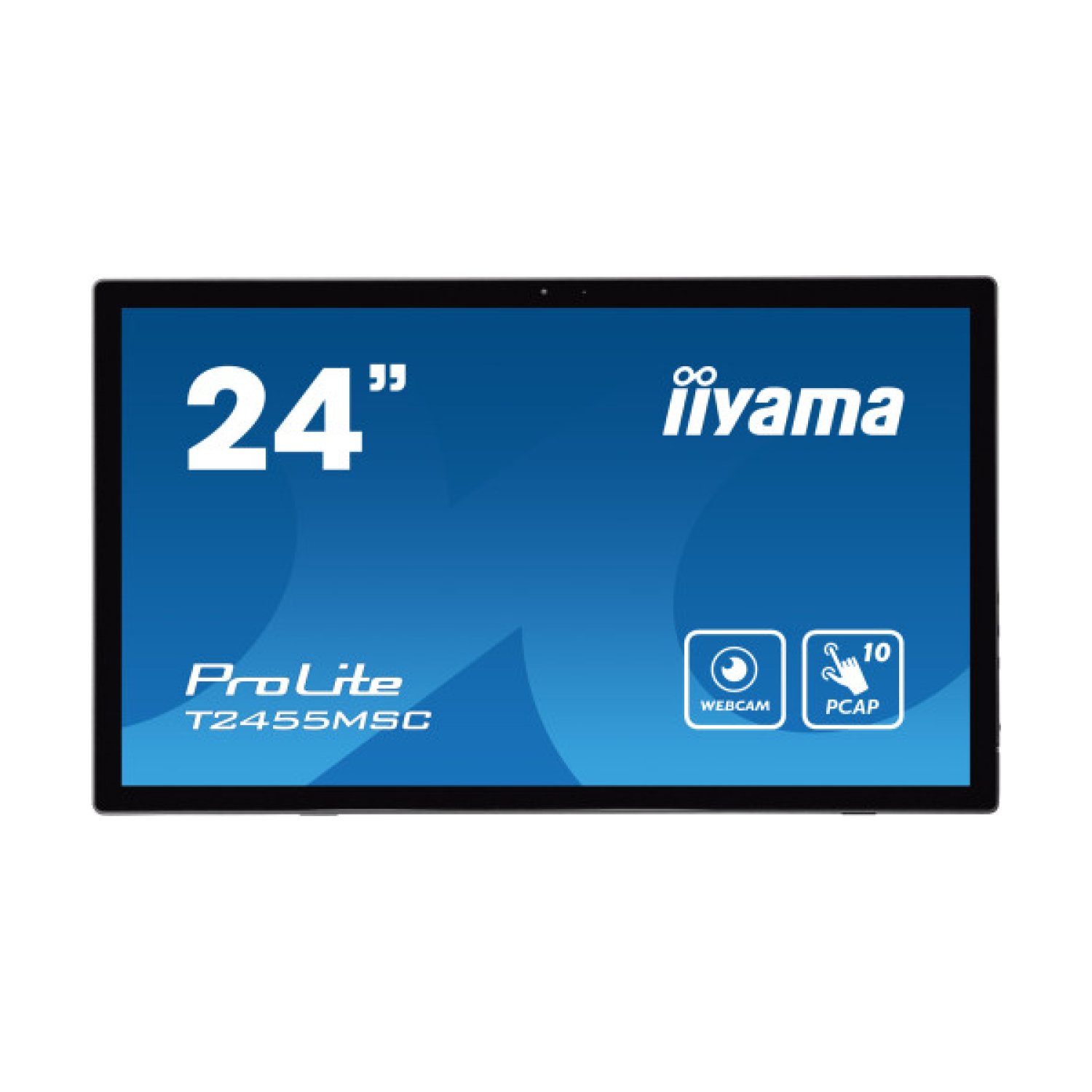 Iiyama Monitor Táctil 24" · IPS · 1920x1080 · HDMI · DisplayPort · USB 3.0 · Webcam