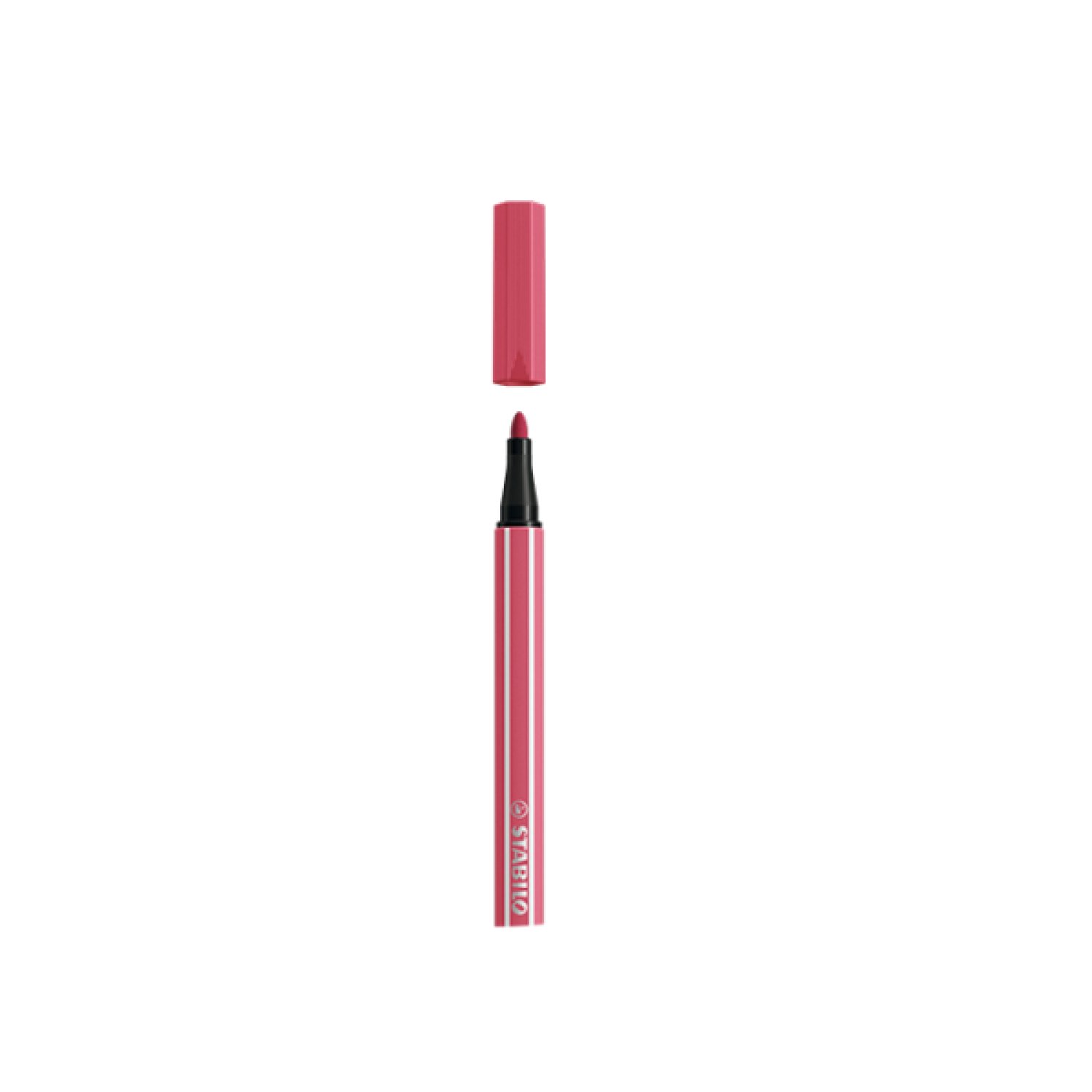 Stabilo Pen 68 · Rotulador Punta Fibra 1mm · Rojo Fresa