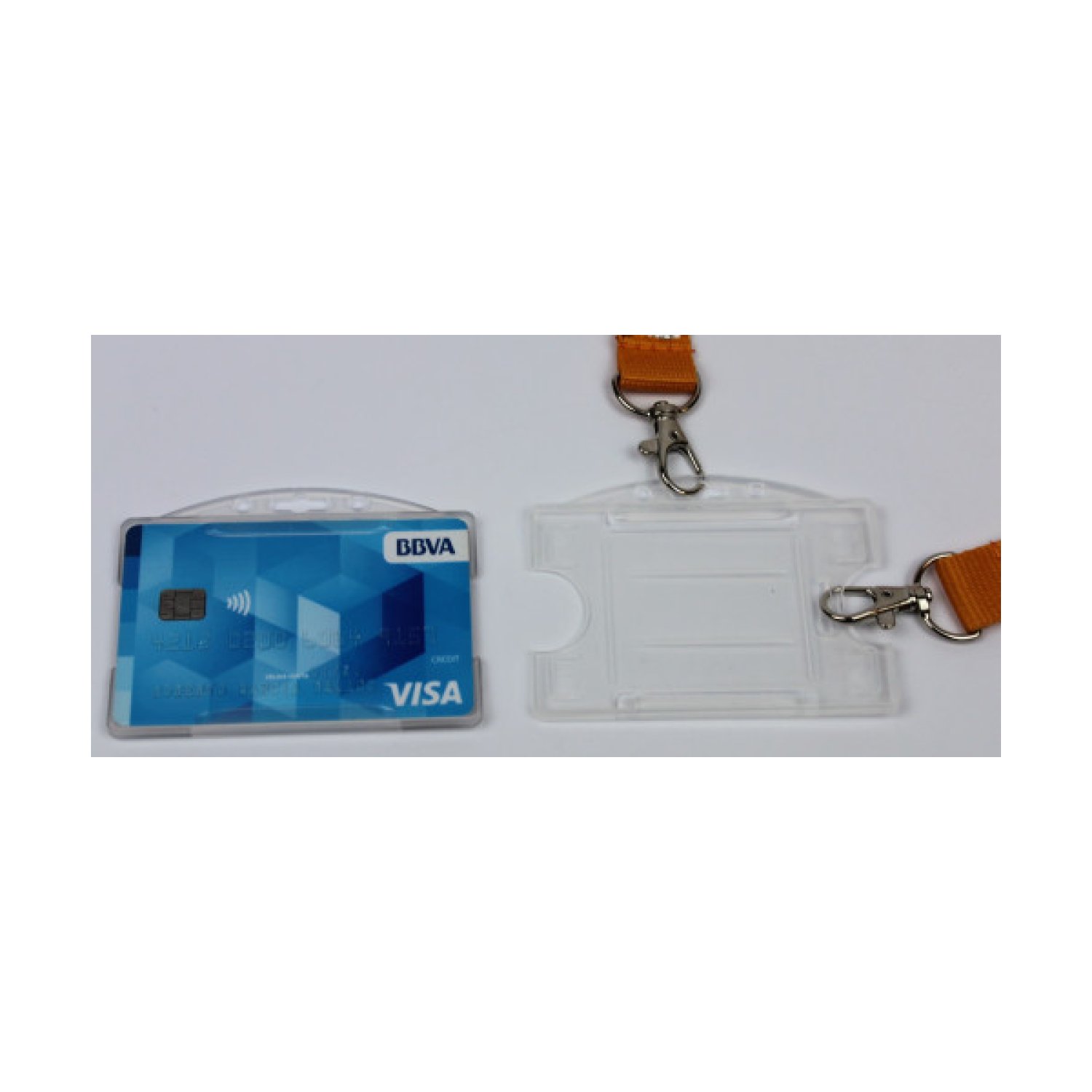 Iberplas · Porta-tarjetas Plástico Rígido · Pack 100 unidades · 90x57mm · Doble posición