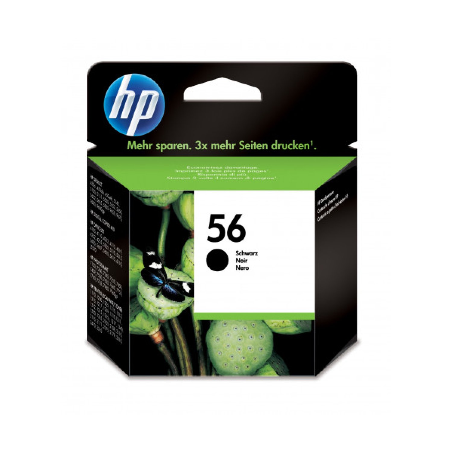 HP 56 · Cartucho de Tinta · Negro · Compatible HP DeskJet/OfficeJet