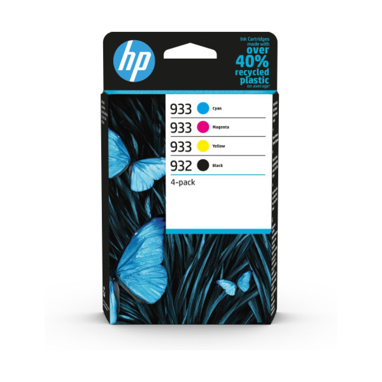 HP · Pack 4 Tintas Originales · 932 Negro · 933 CMY · Impresoras OfficeJet
