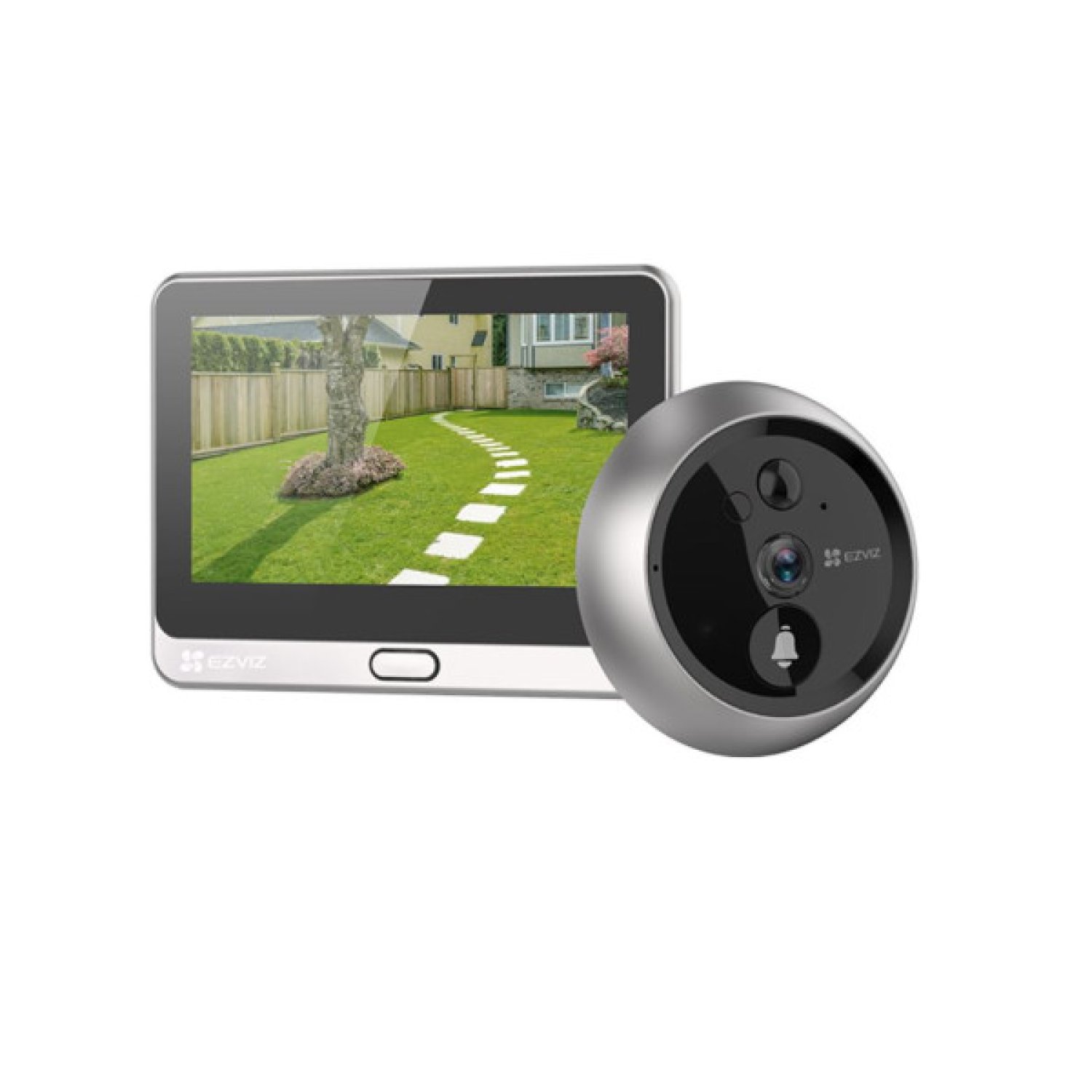 Ezviz DP2 · Videoportero Inteligente · WiFi · Visión Nocturna · Negro/Plata