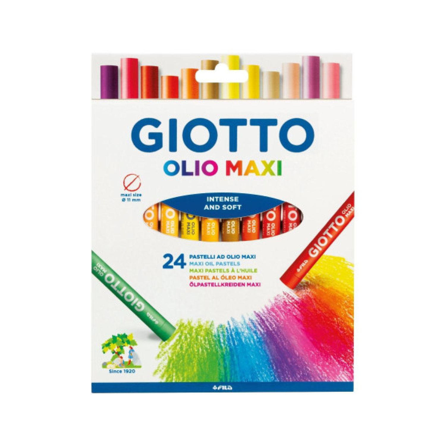 Giotto · Estuche Pintura Óleo · 24 Barras · Con Asa